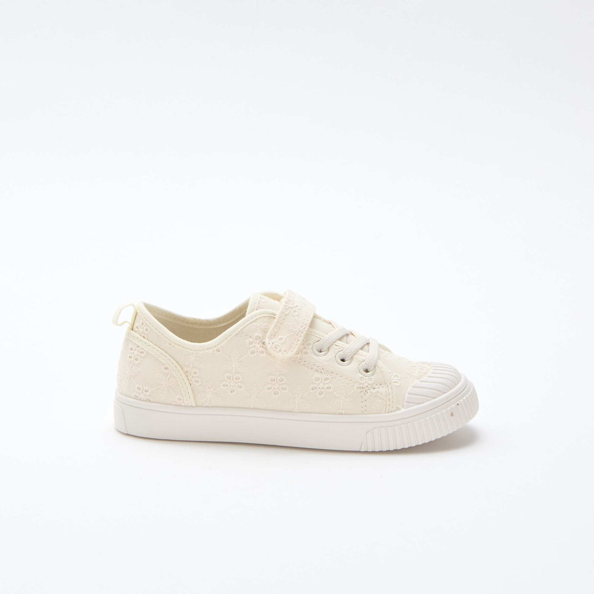 Zapatillas de lona con estampado de damas BEIGE