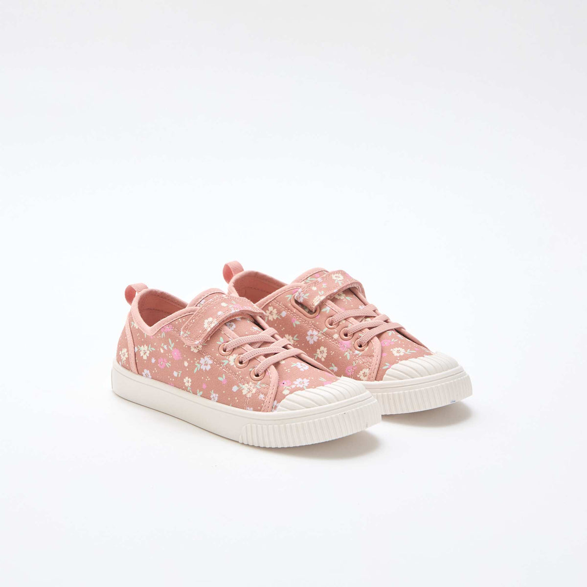 Zapatillas de lona con estampado de damas ROSA