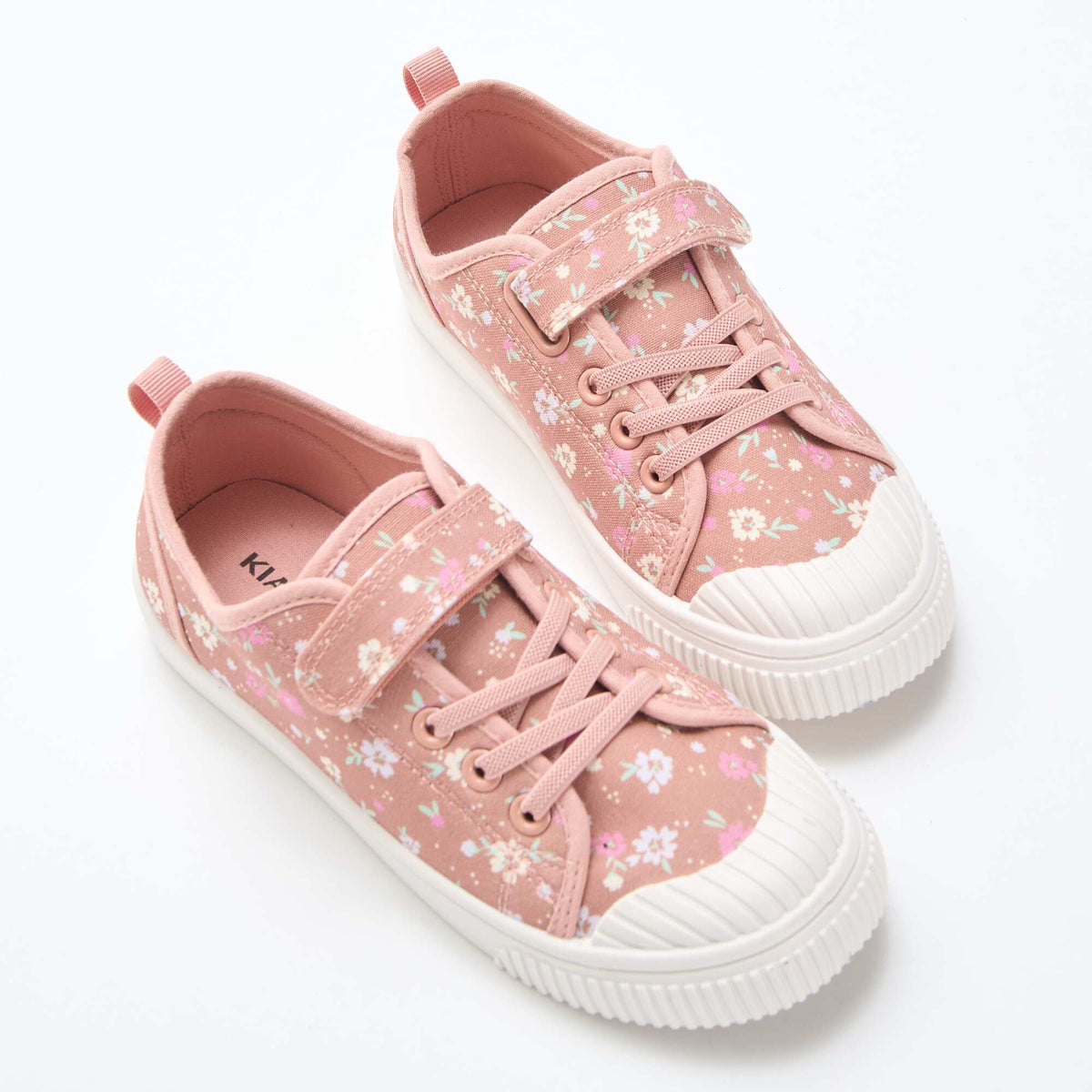 Zapatillas de lona con estampado de damas ROSA