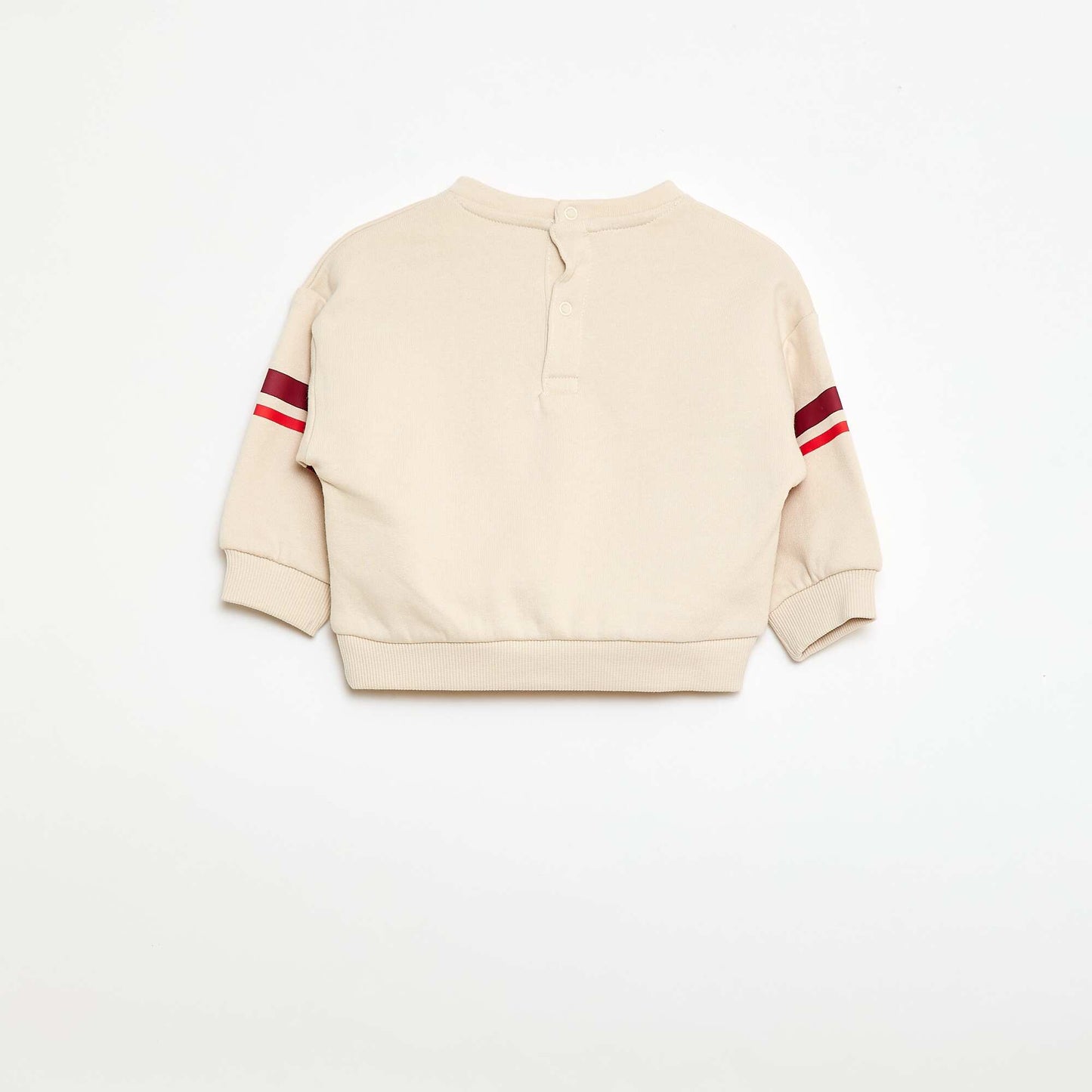 Buzo de felpa con diseño BLANCO
