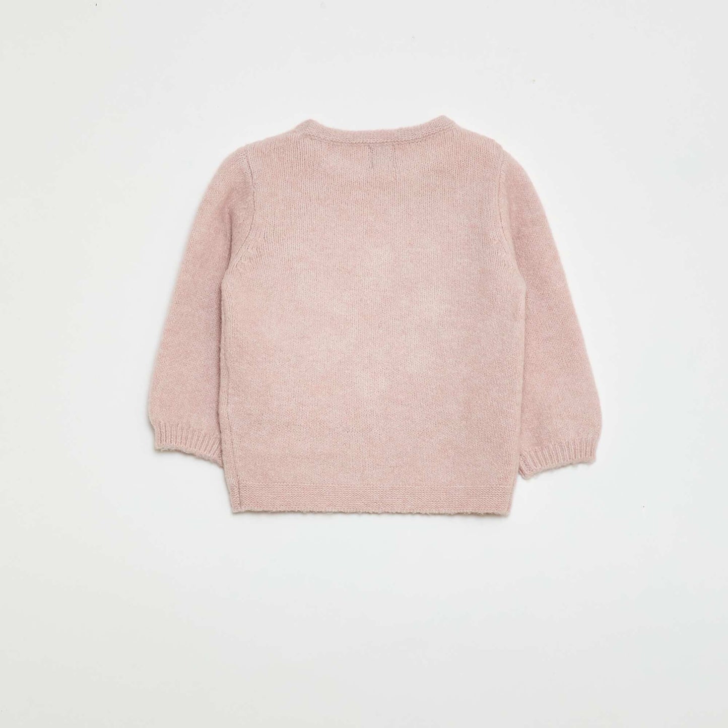 Sweater de punto con bordado ROSA