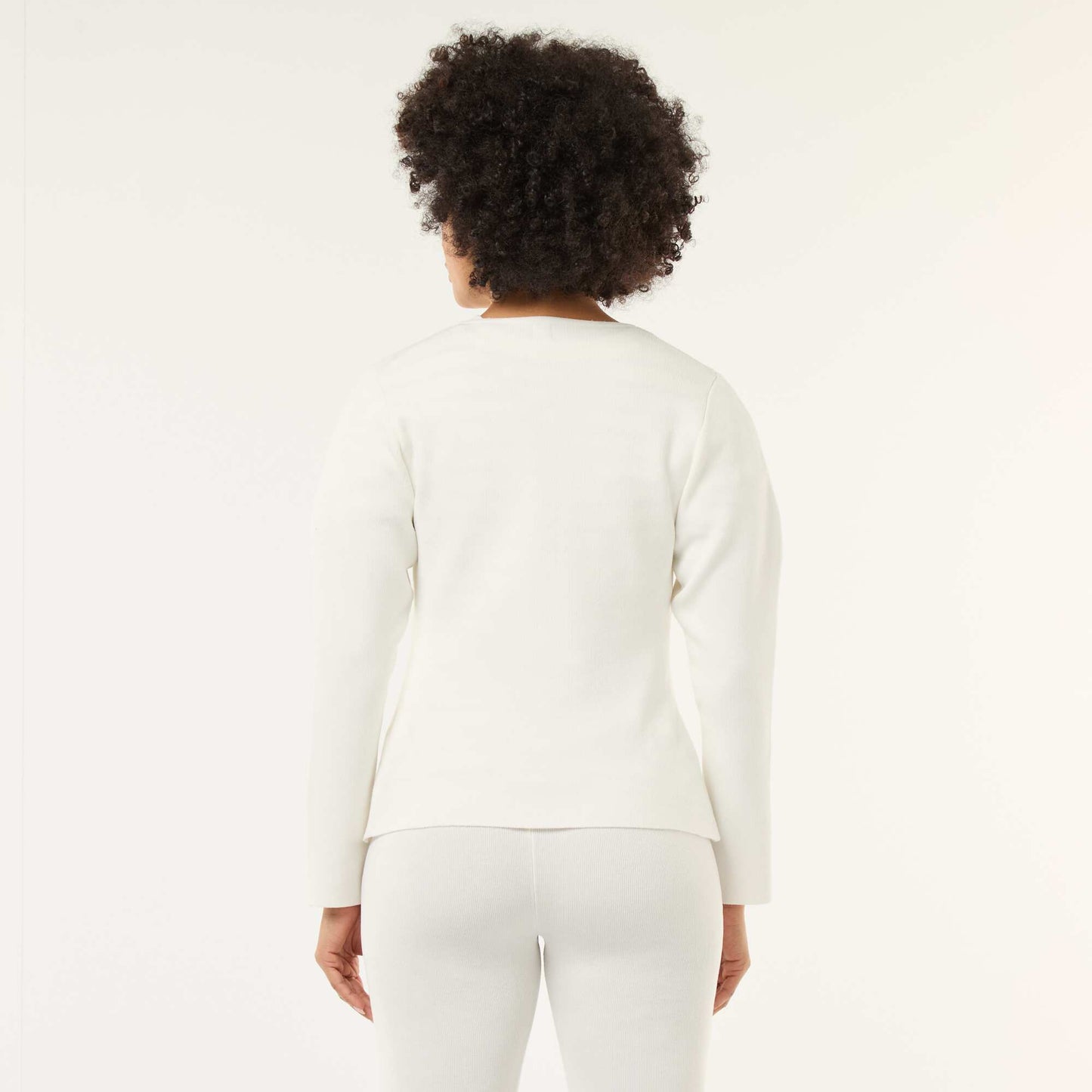 Chaqueta con botones dorados BLANCO