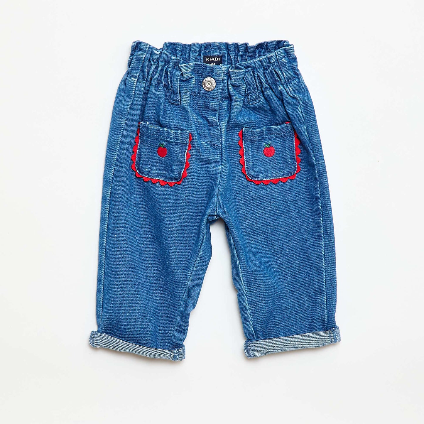 Pantalón jean con bolsillos originales BLANCO