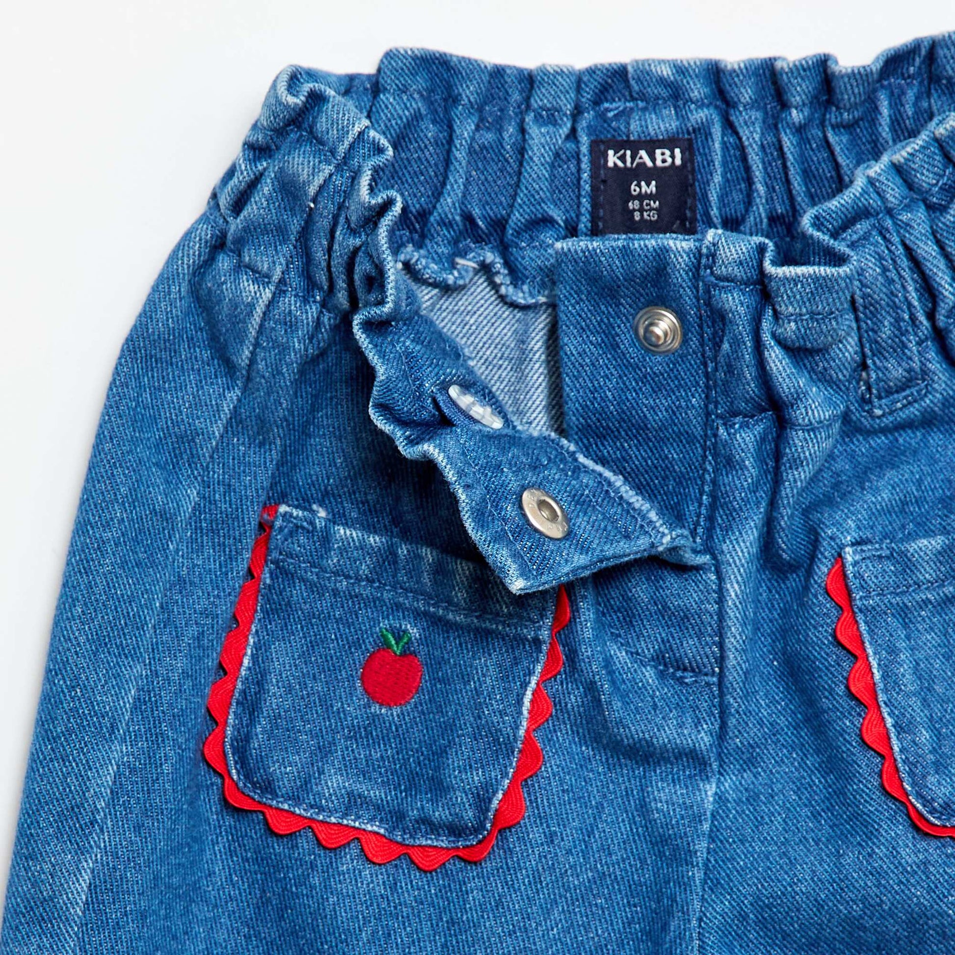 Pantalón jean con bolsillos originales BLANCO