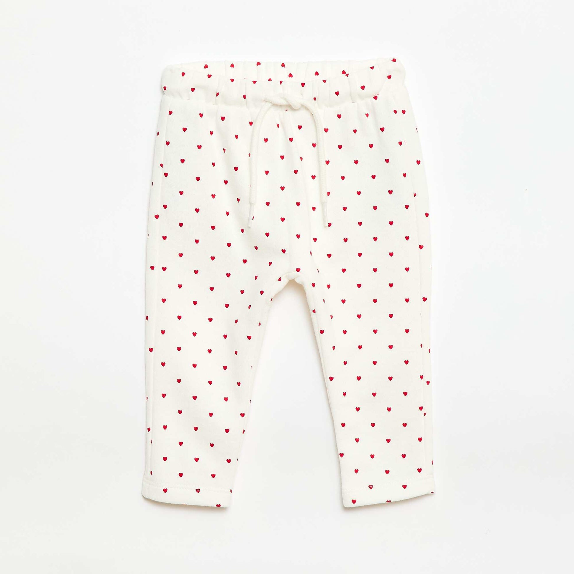 Pantalón de chándal con estampado BLANCO