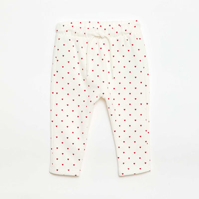Pantalón de chándal con estampado BLANCO