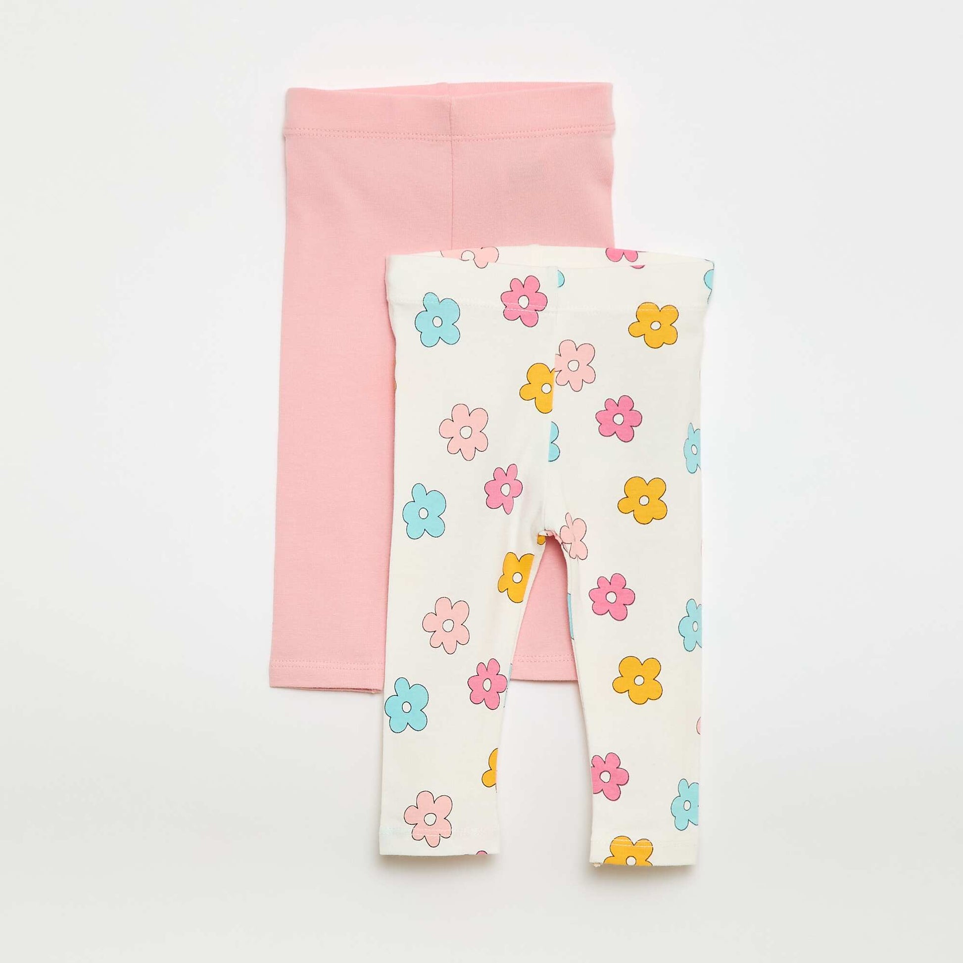 Lote de 2 leggings largos BLANCO