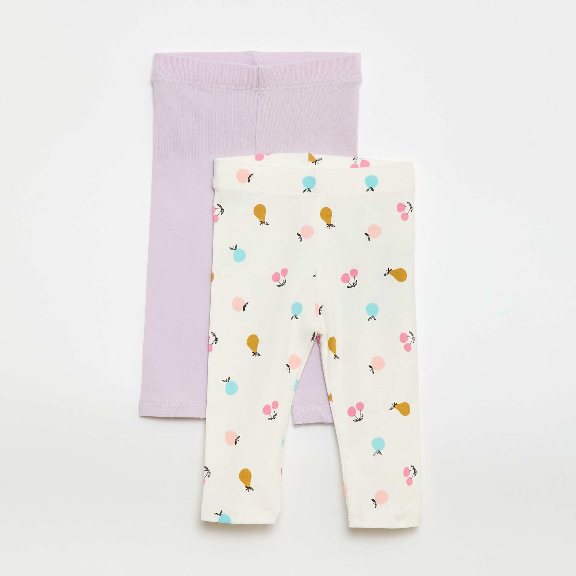 Lote de 2 leggings largos BLANCO
