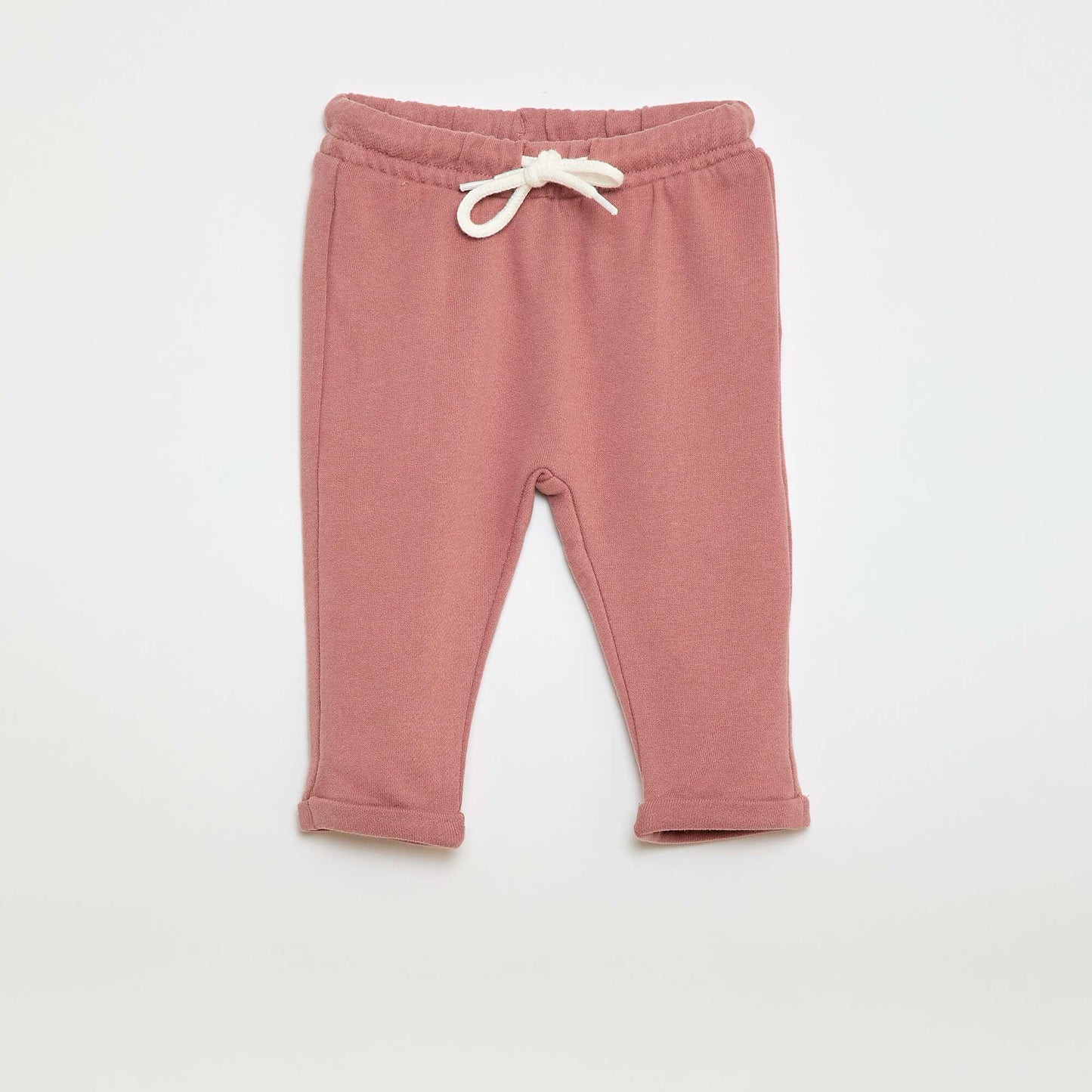 Lote de 2 pantalones jogging en felpa francesa ROSA