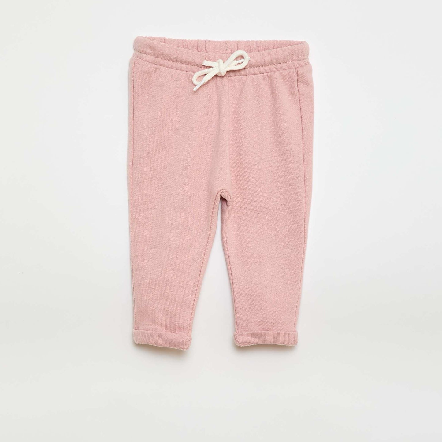 Lote de 2 pantalones jogging en felpa francesa ROSA