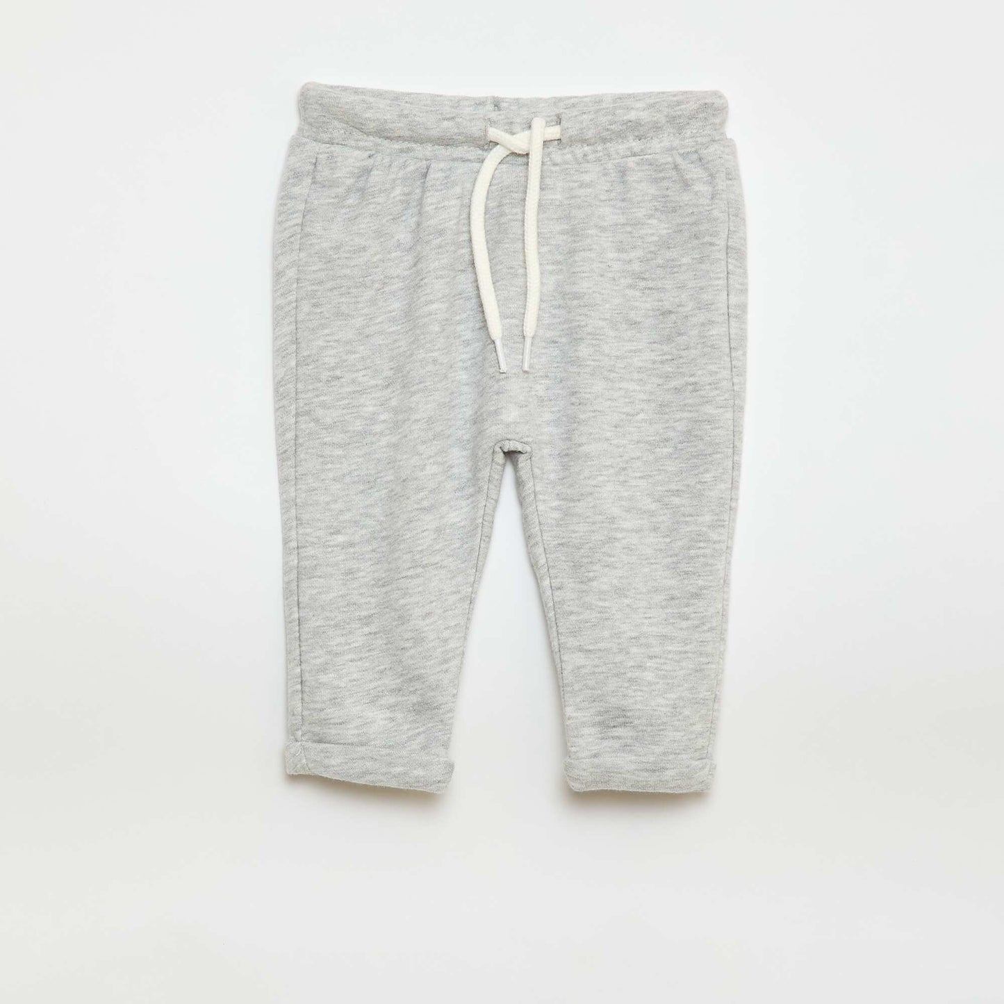 Lote de 2 pantalones de jogging en felpa francesa GRIS