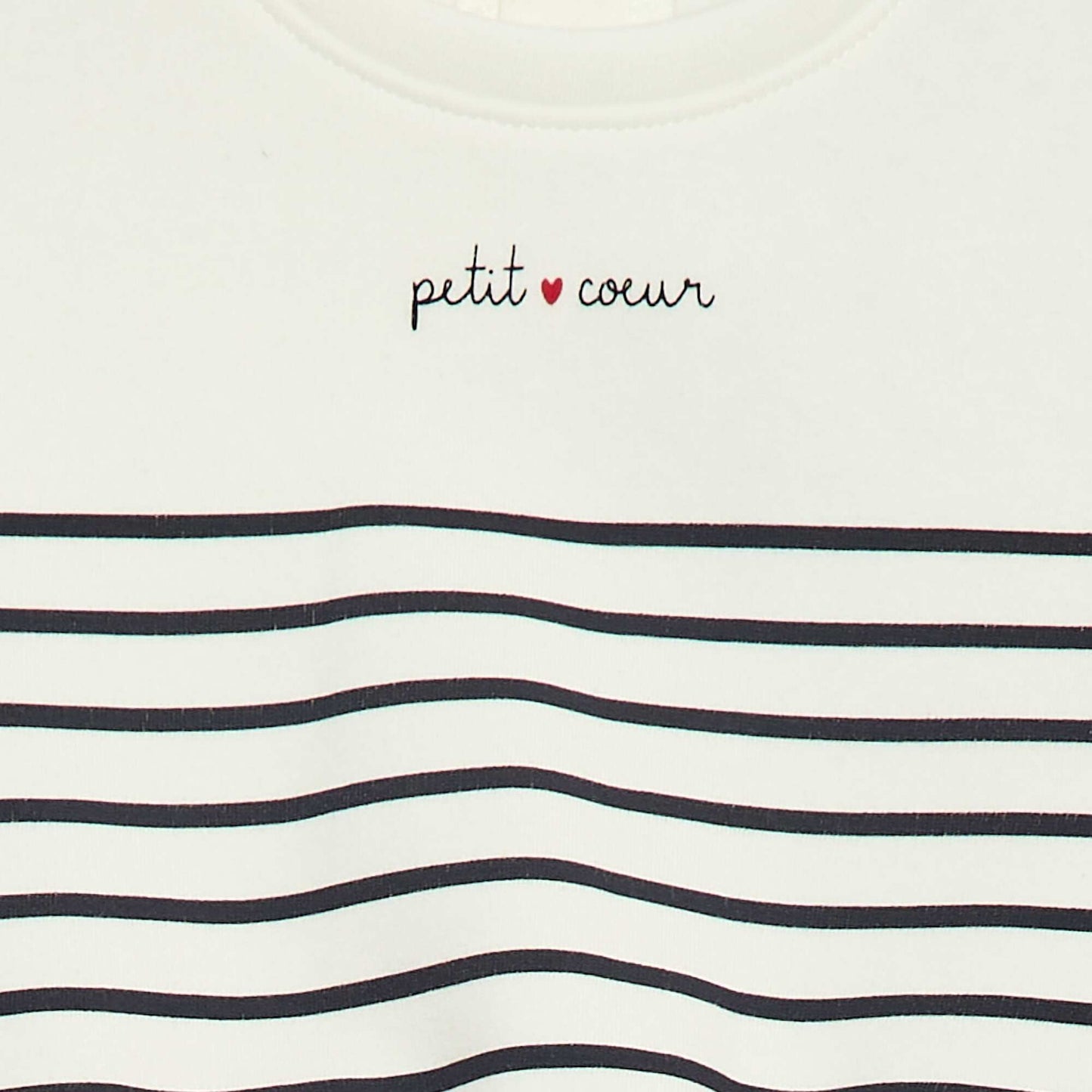 Buzo estampada cuello redondo BLANCO