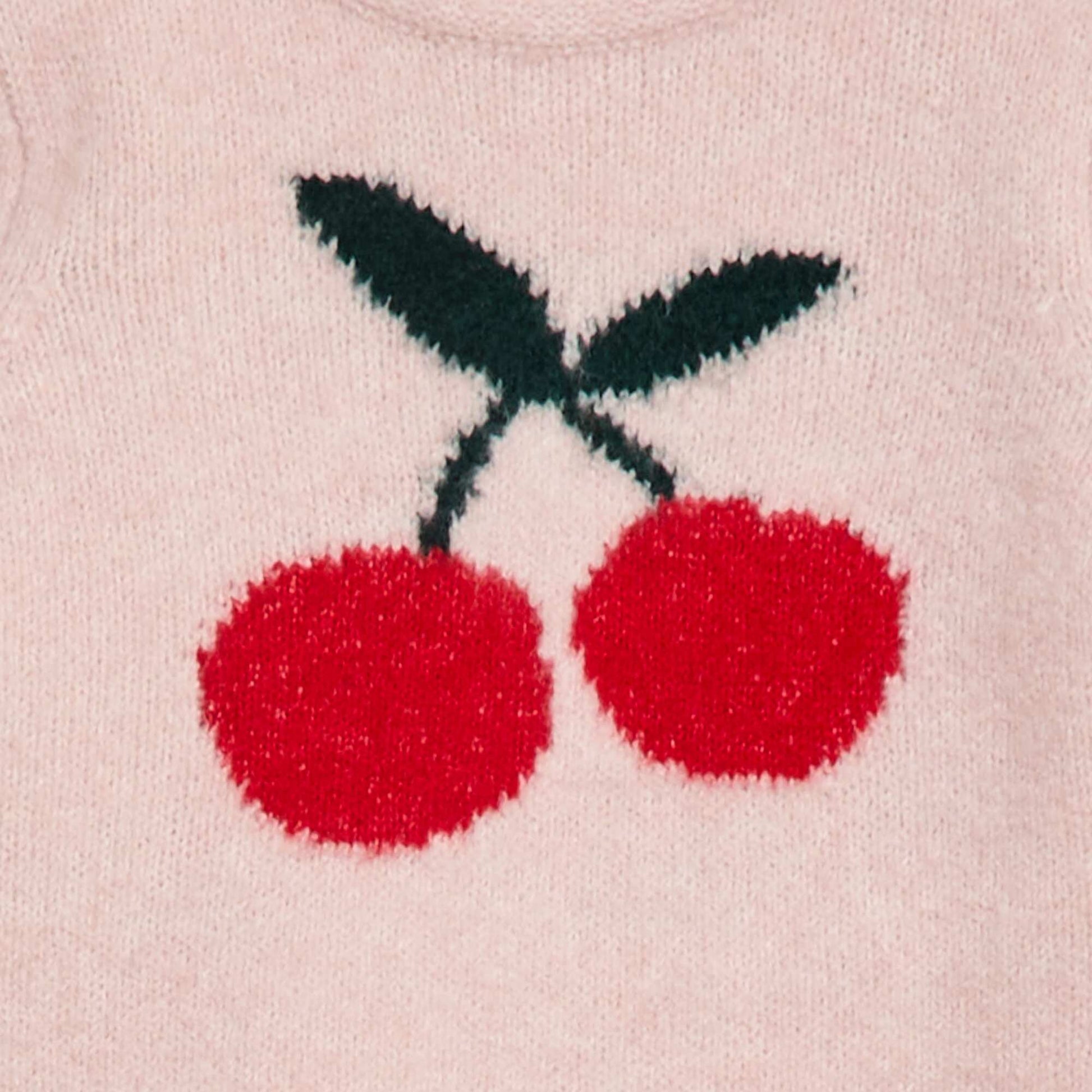 Sweater de punto con diseño fantasía ROSA