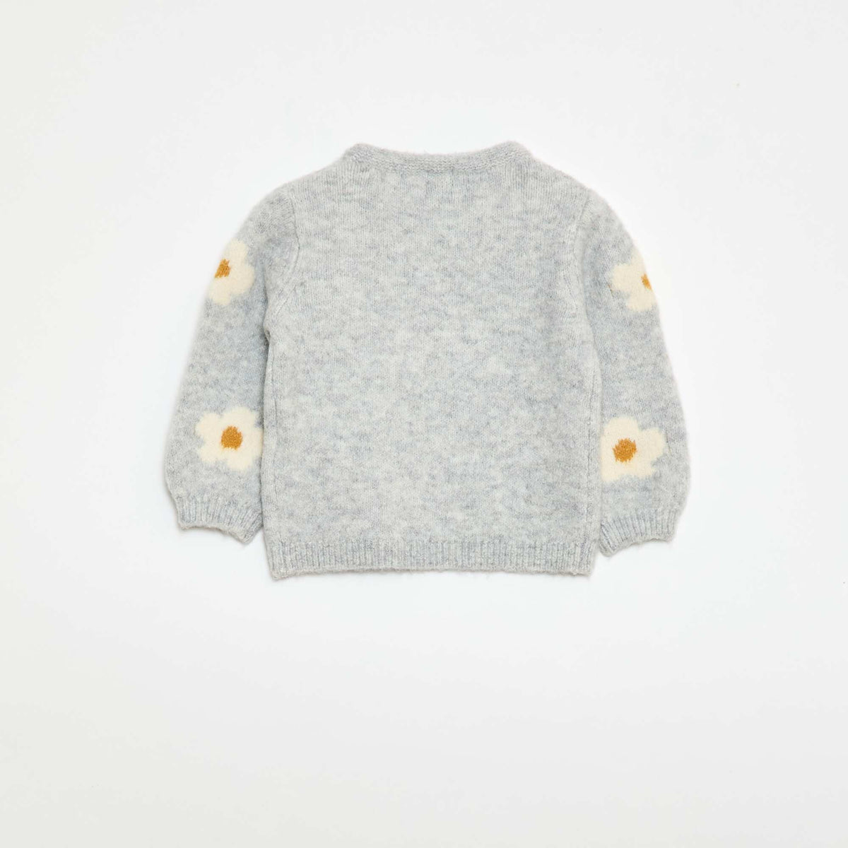 Sweater de punto con diseño fantasía GRIS