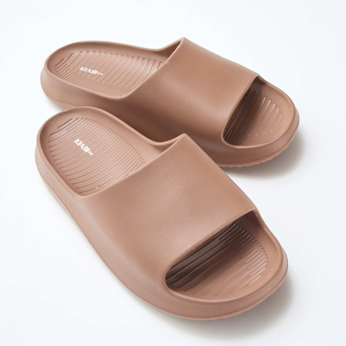 Chanclas de piscina con plataforma MARRON