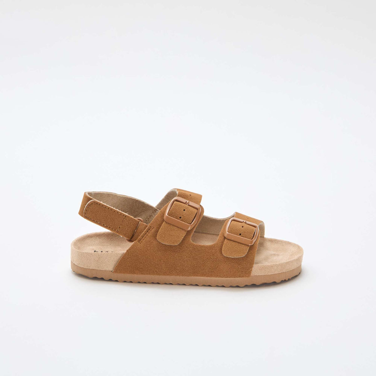 Sandalias efecto ante ajustables MARRON