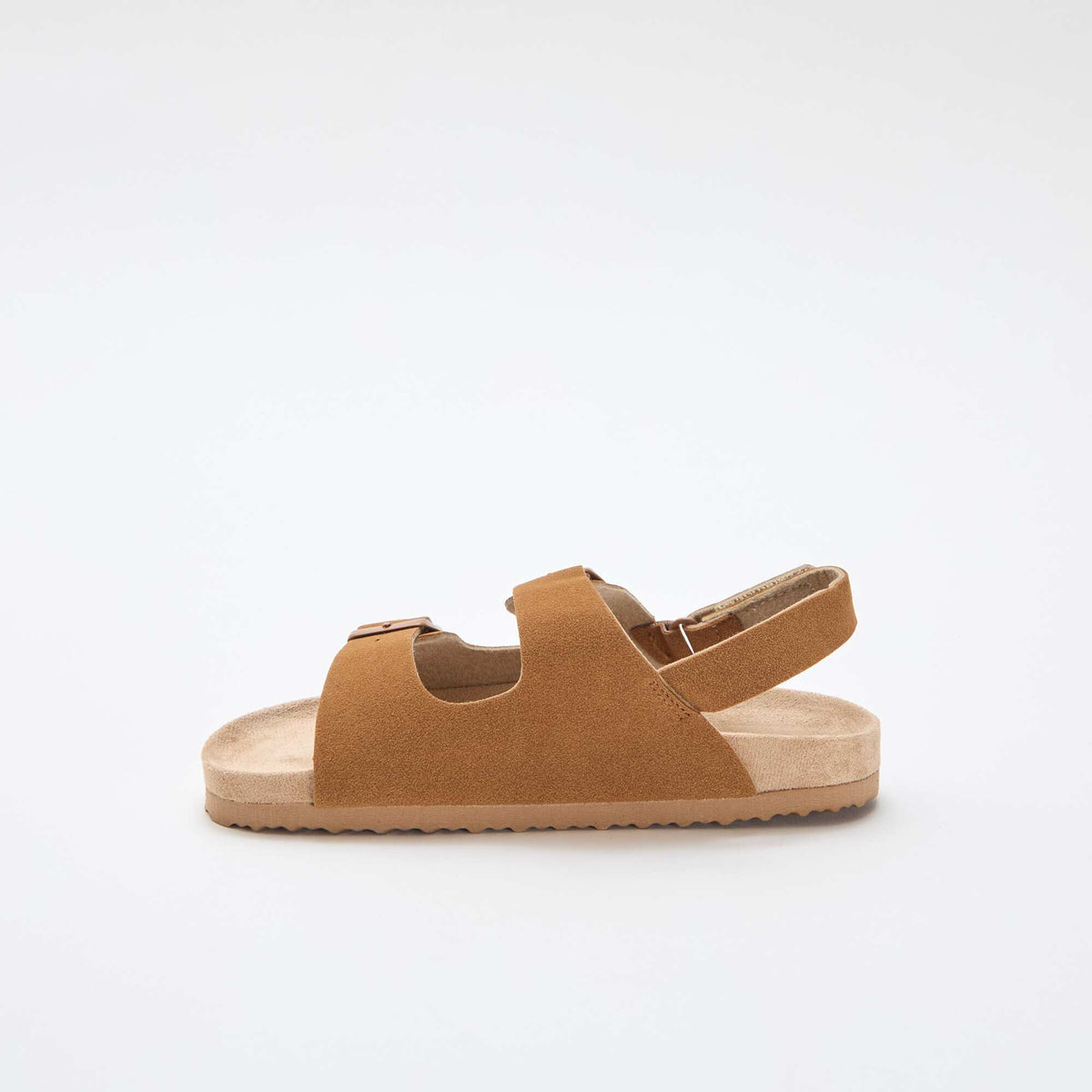 Sandalias efecto ante ajustables MARRON