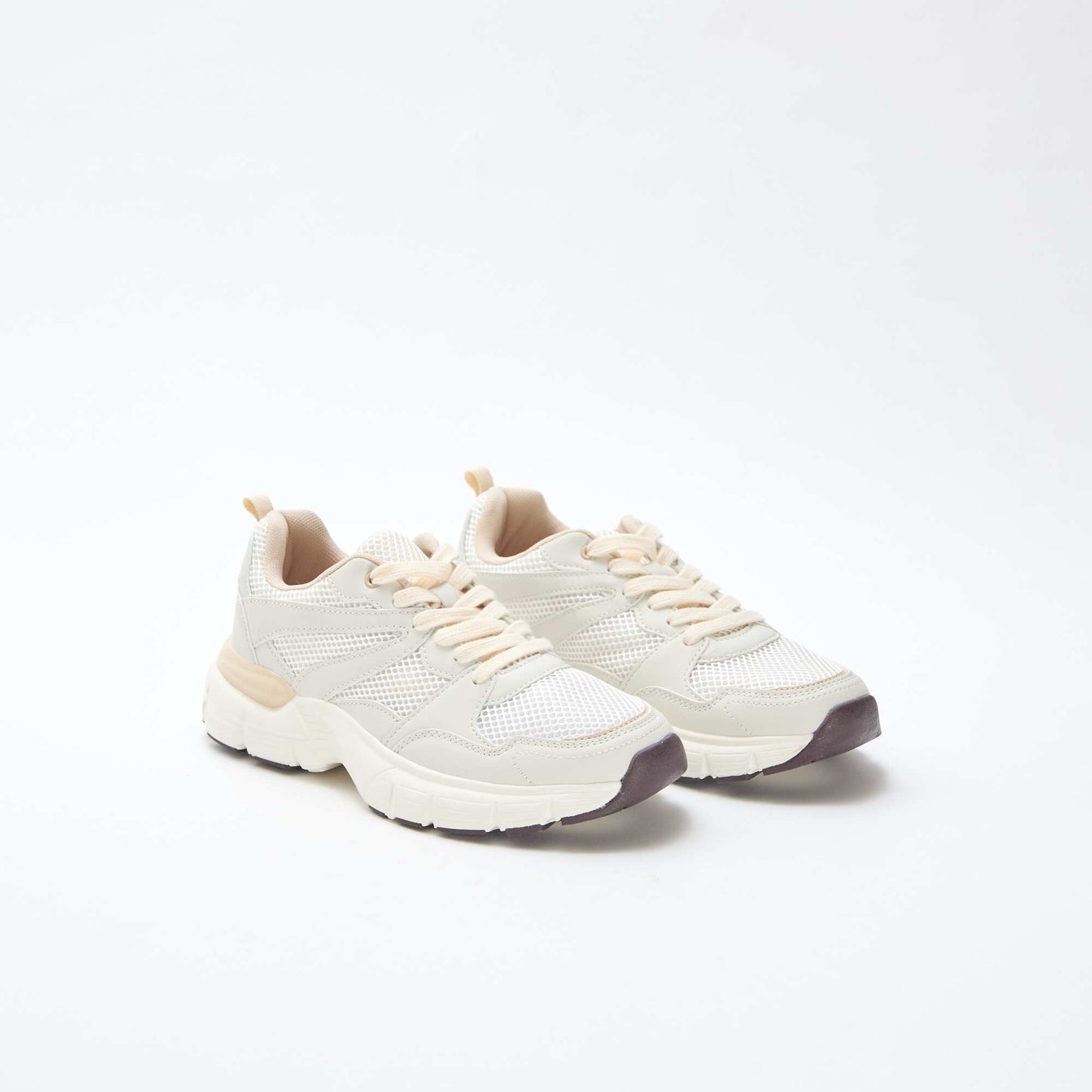 Zapatillas bajas estilo running BEIGE