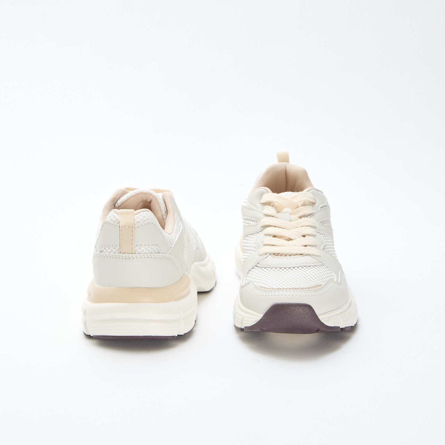 Zapatillas bajas estilo running BEIGE