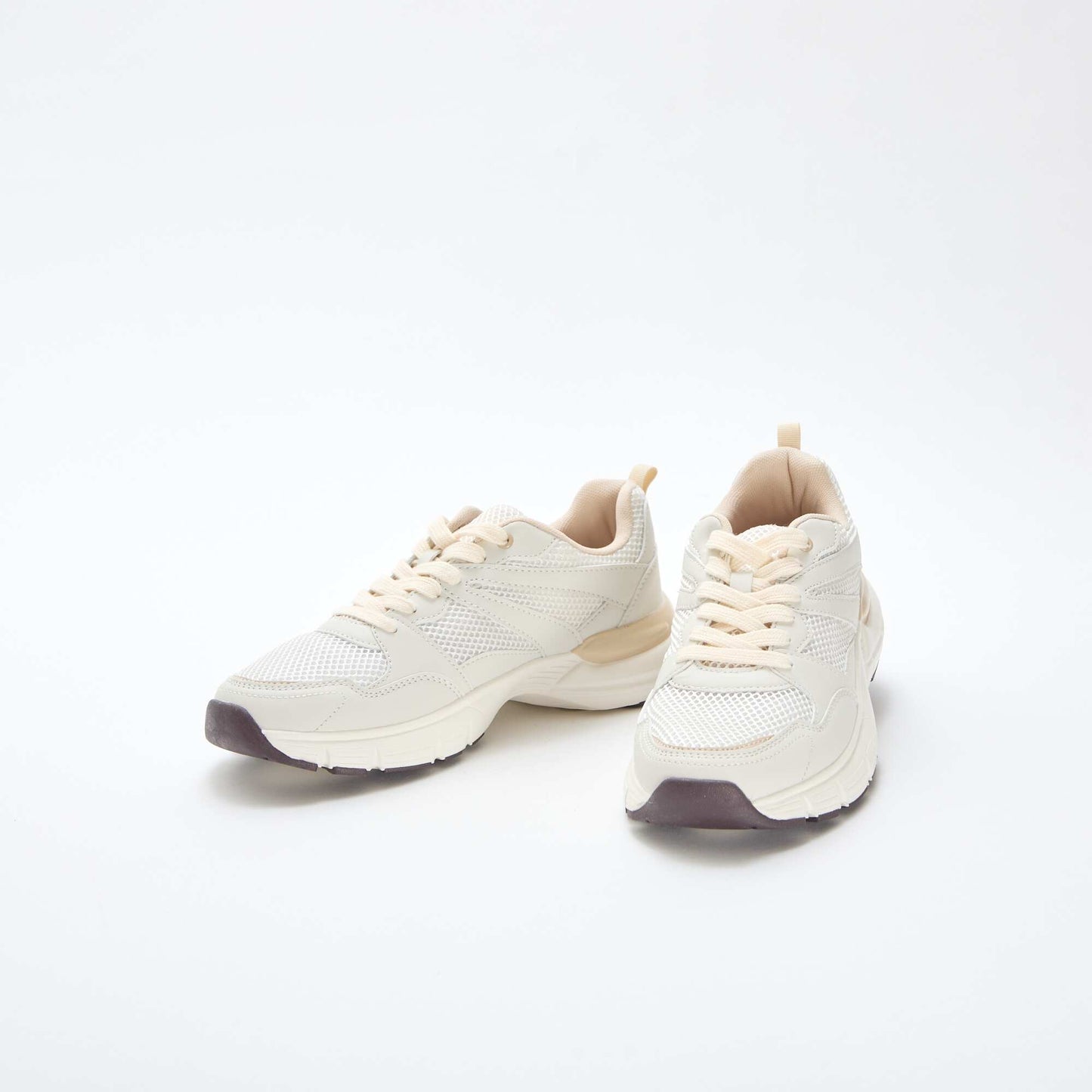 Zapatillas bajas estilo running BEIGE