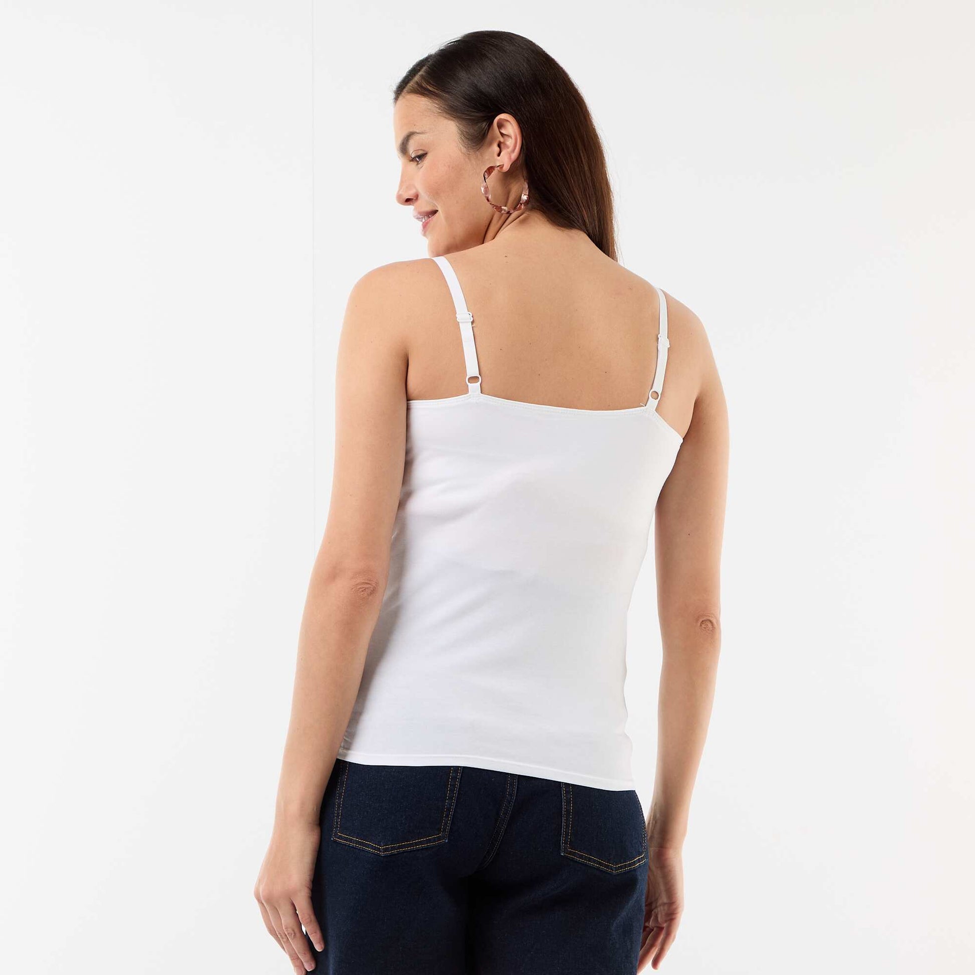 Camiseta de Tirantes de Lactancia BLANCO