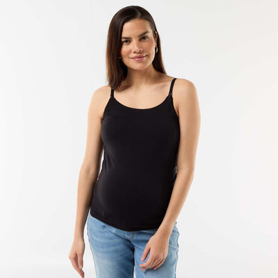 Camiseta de Tirantes de Lactancia NEGRO