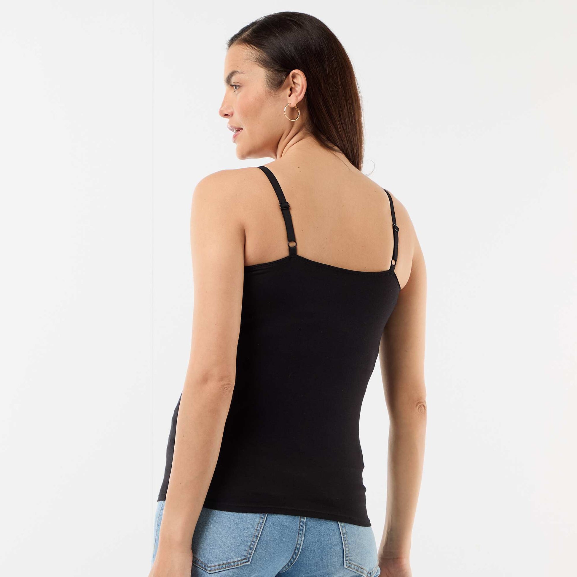 Camiseta de Tirantes de Lactancia NEGRO