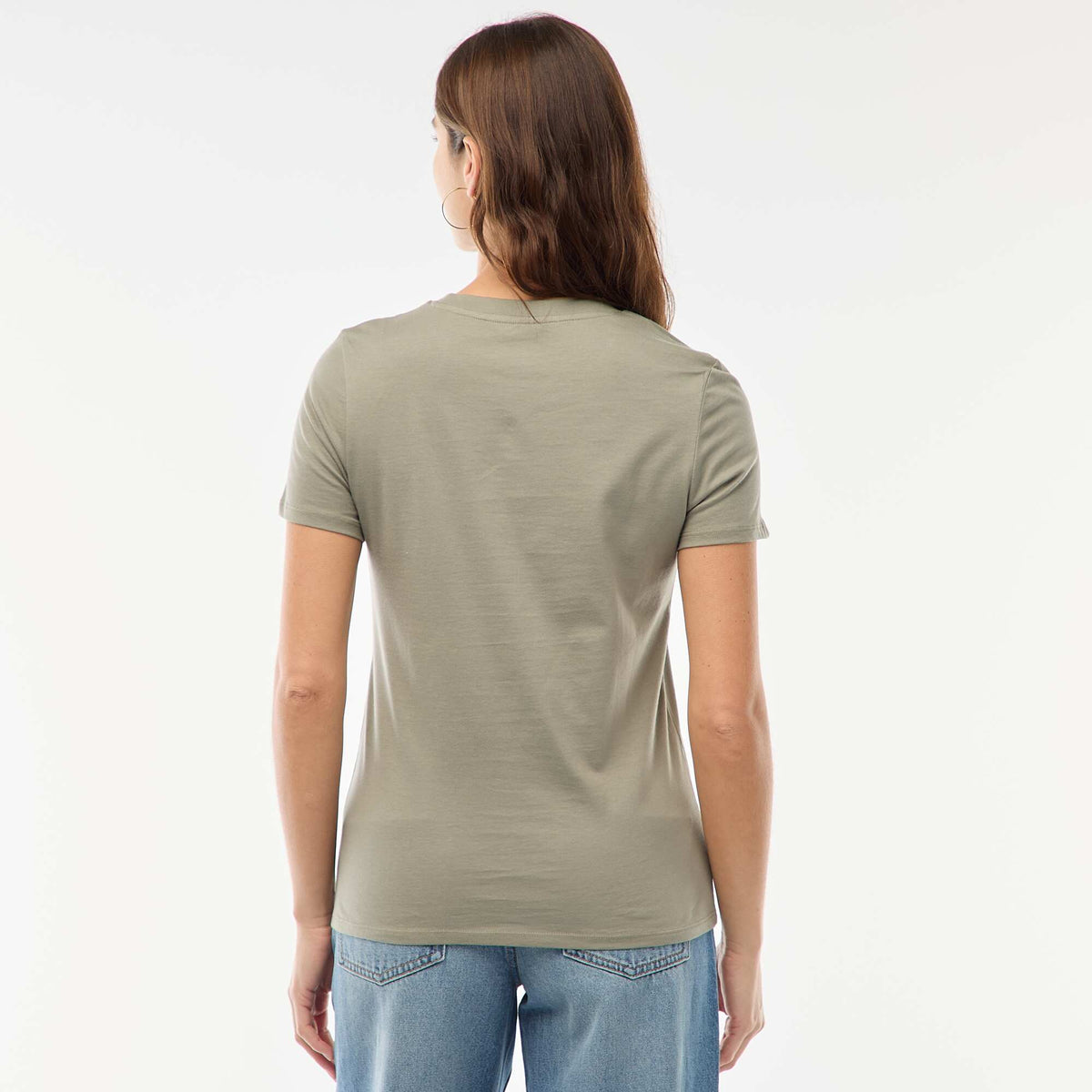 Camiseta de punto de manga corta VERDE