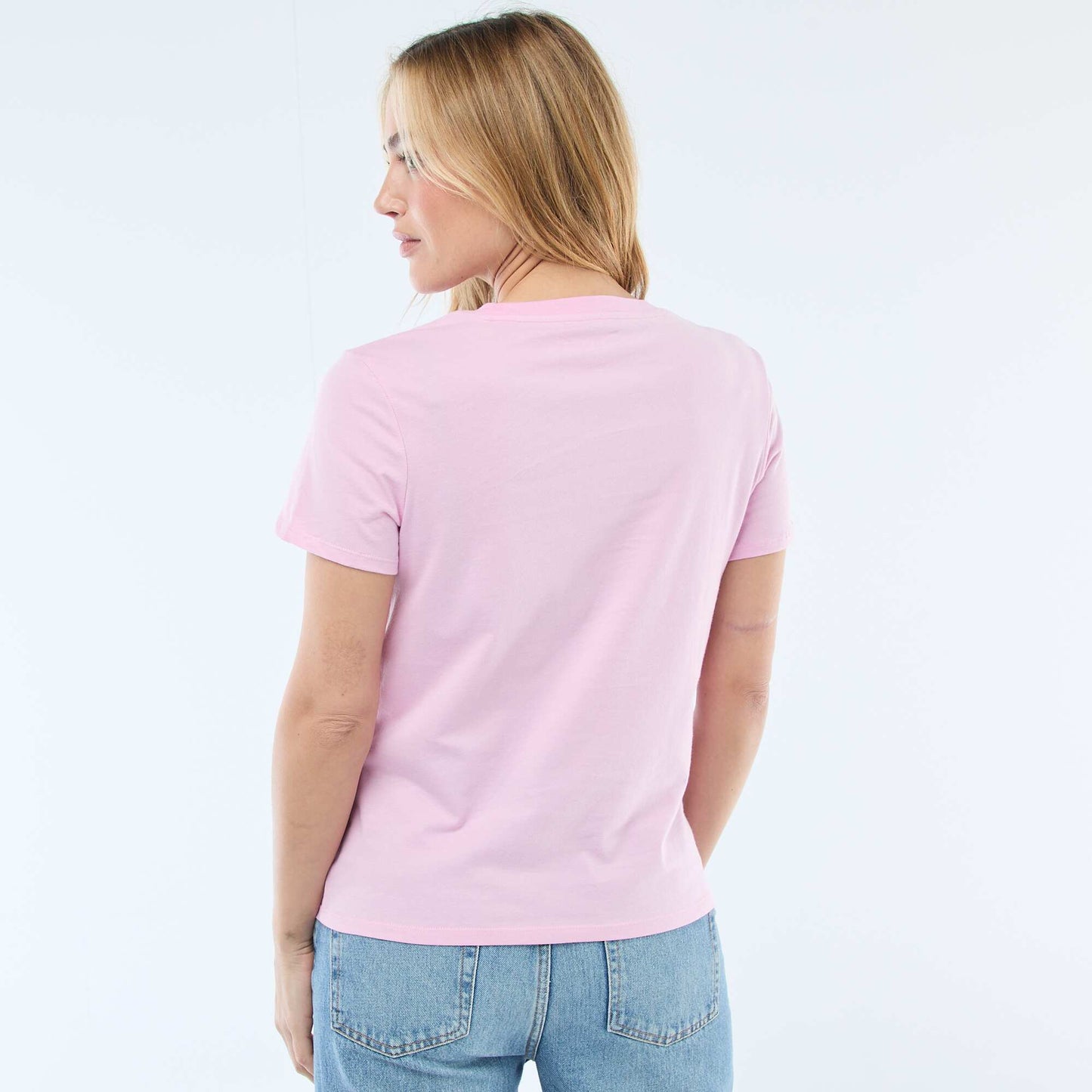 Camiseta de punto de manga corta ROSA