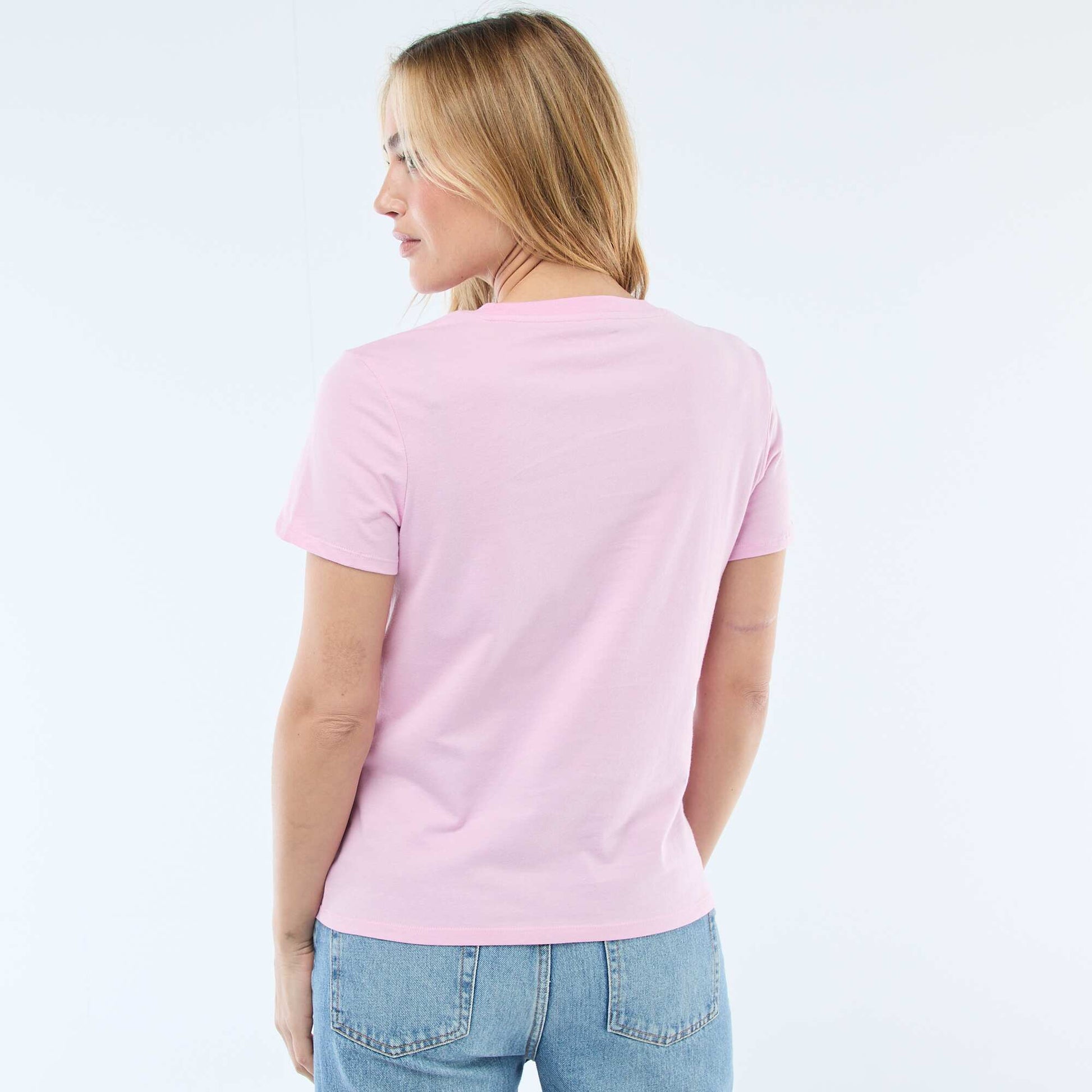 Camiseta de punto de manga corta ROSA
