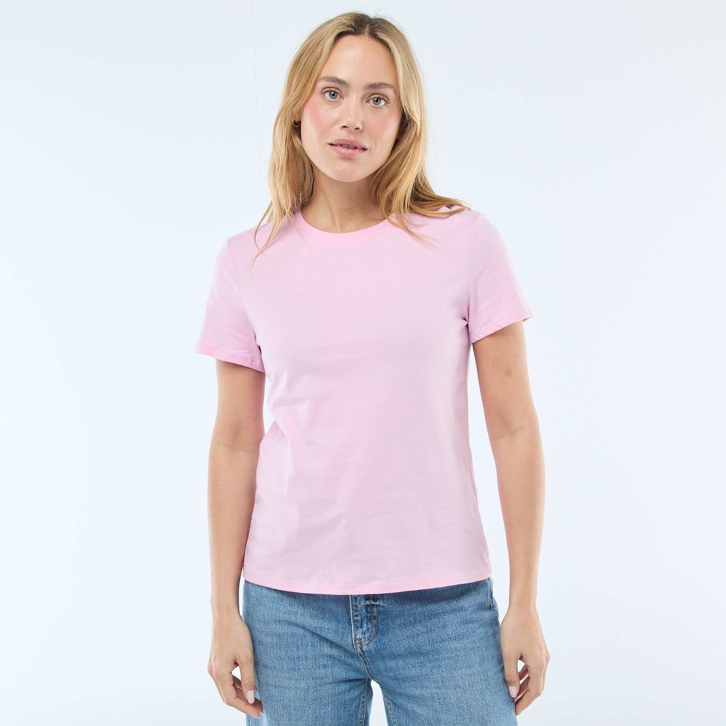 Camiseta de punto de manga corta ROSA