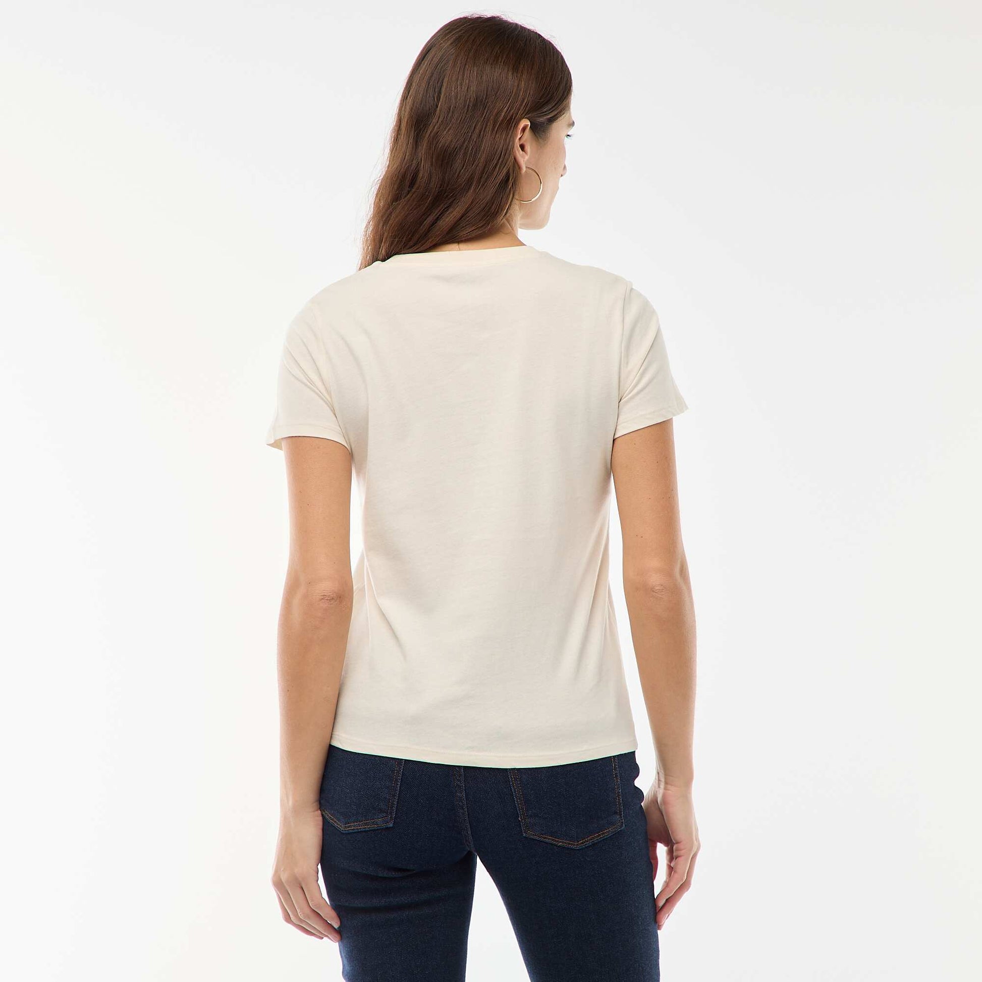 Camiseta de punto de manga corta CRUDO