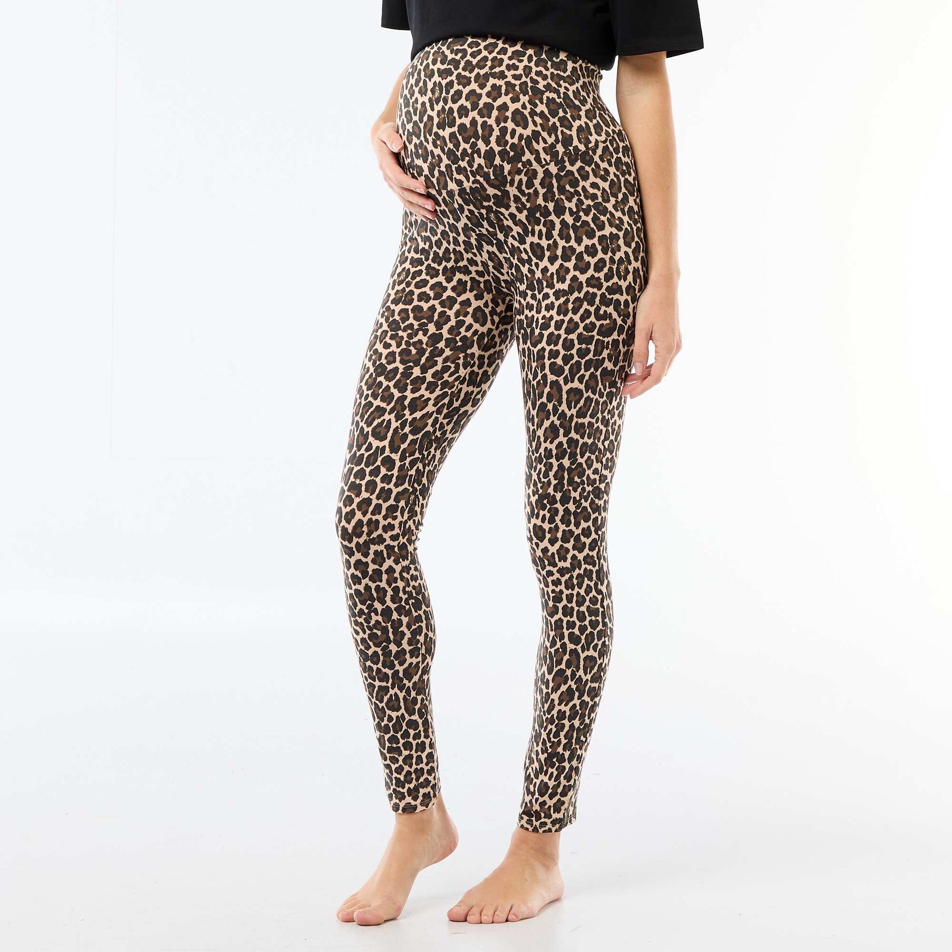 Legging de maternidad estampado BEIGE