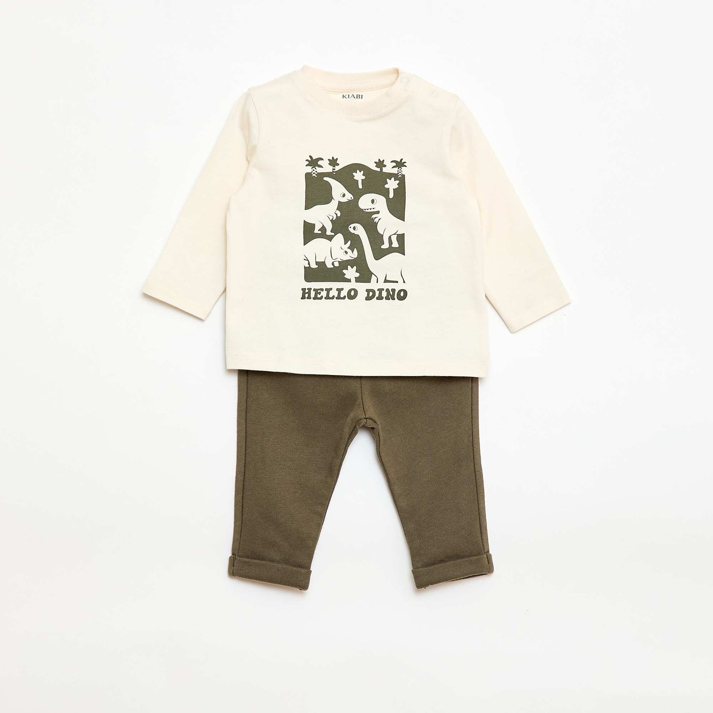Conjunto camiseta + pantalón - 2 piezas BEIGE