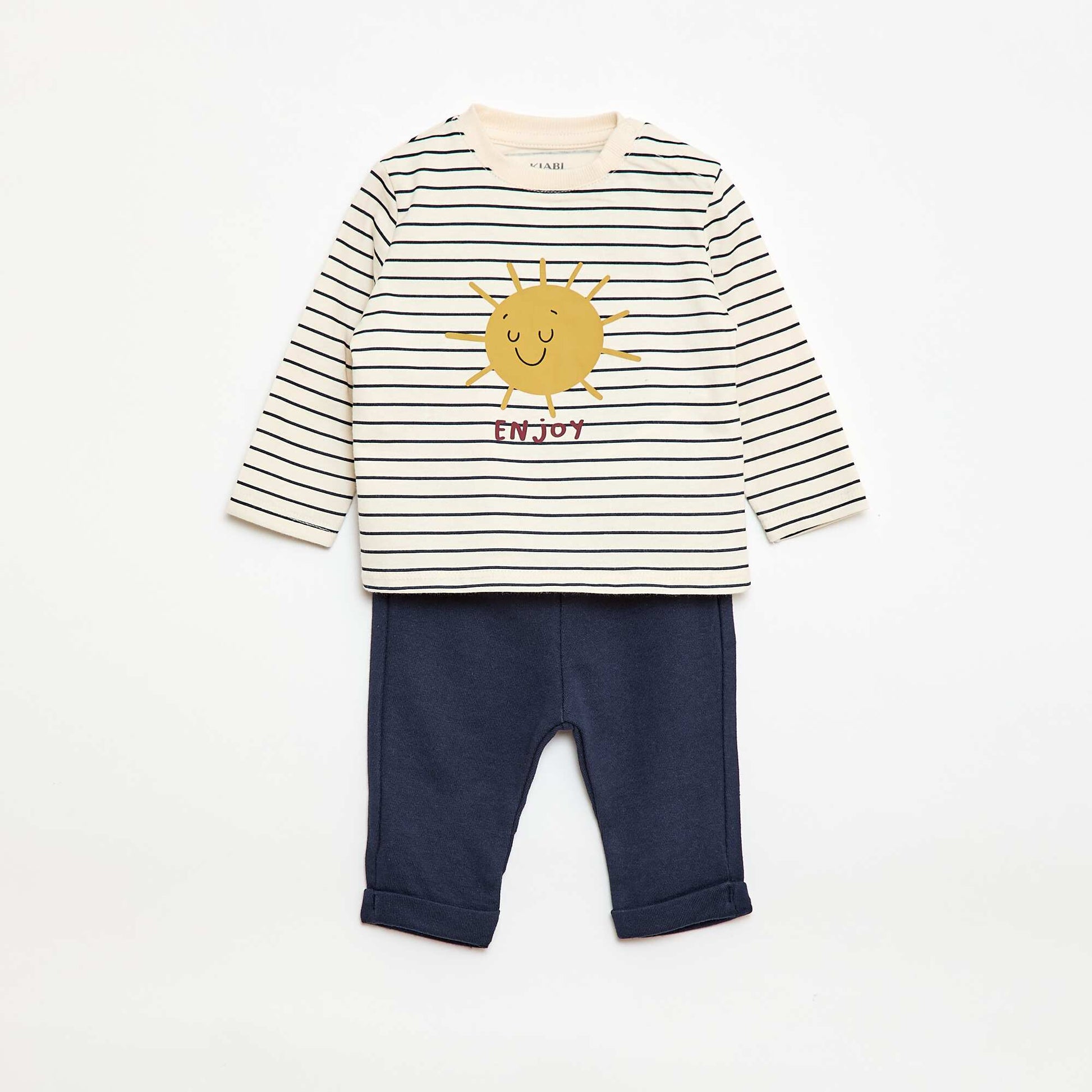 Conjunto camiseta + pantalón - 2 piezas BLANCO