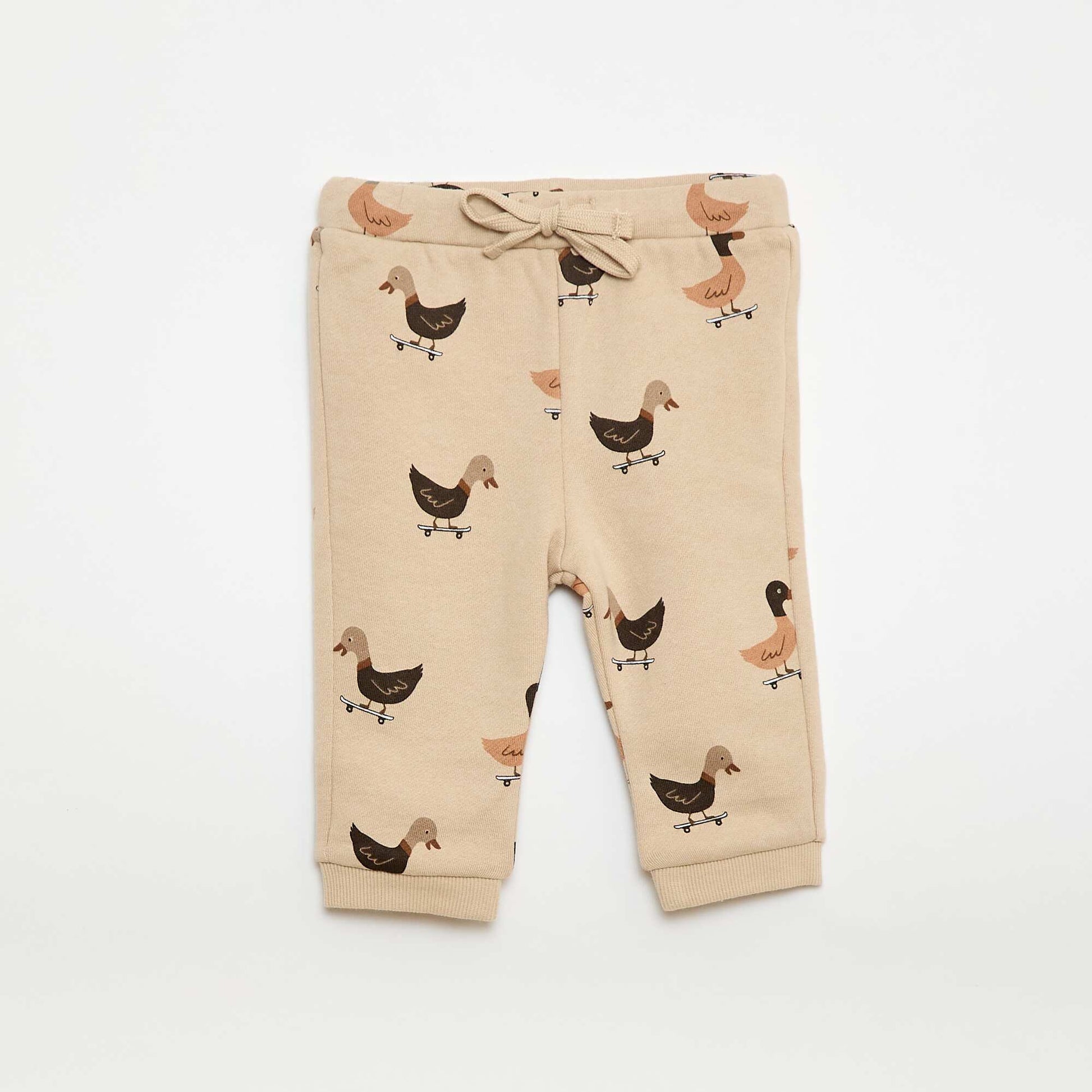 Conjunto buzo + pantalón de chándal con estampado fantasía - 2 piezas BEIGE