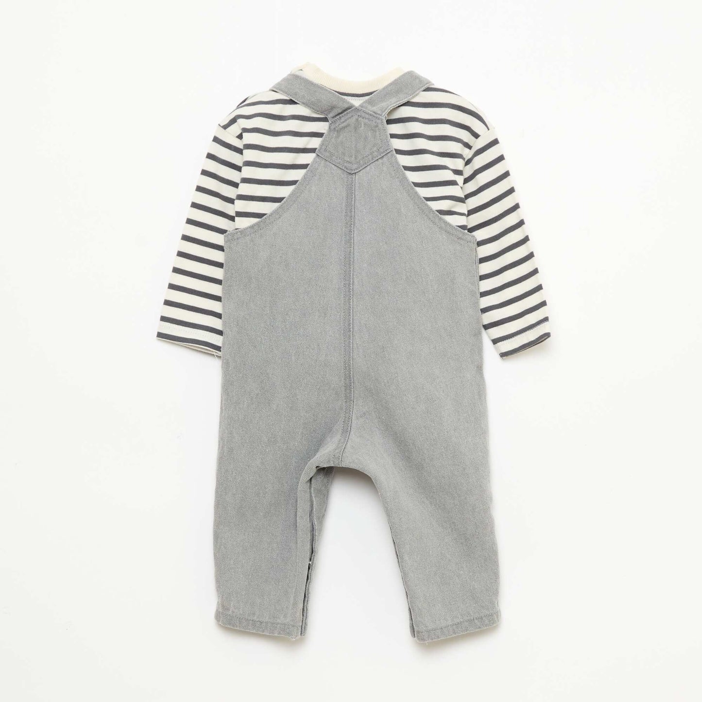 Conjunto camiseta + enterito - 2 piezas GRIS