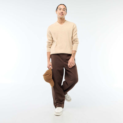 Pantalón ancho estilo jogging MARRON