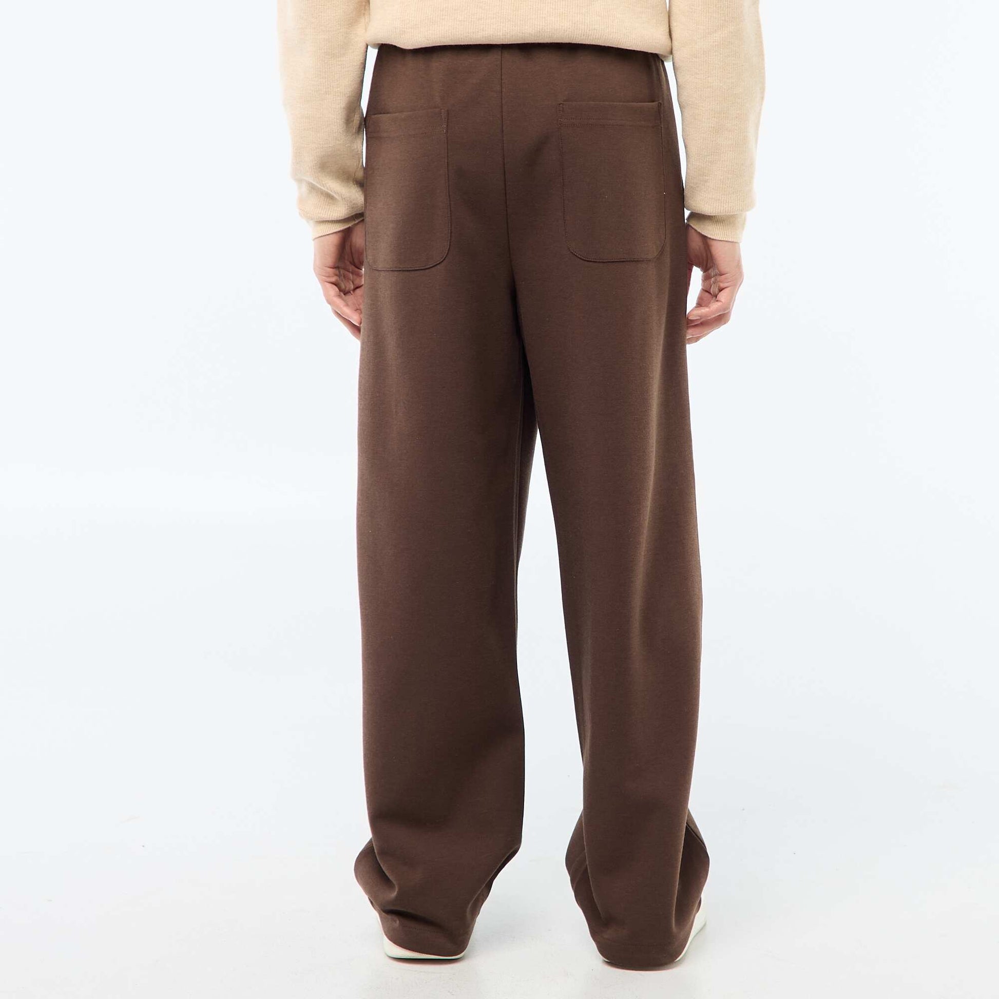 Pantalón ancho estilo jogging MARRON