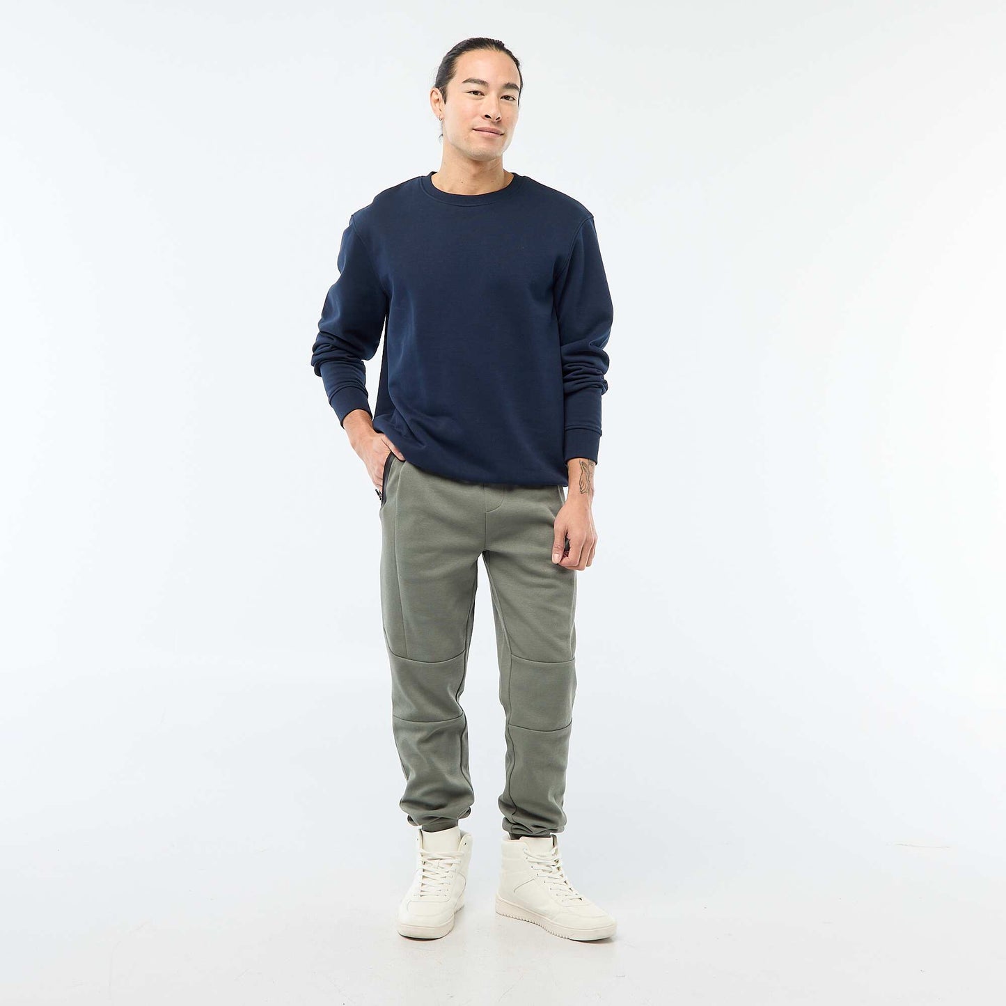 Pantalón de jogging de punto piqué KAKI