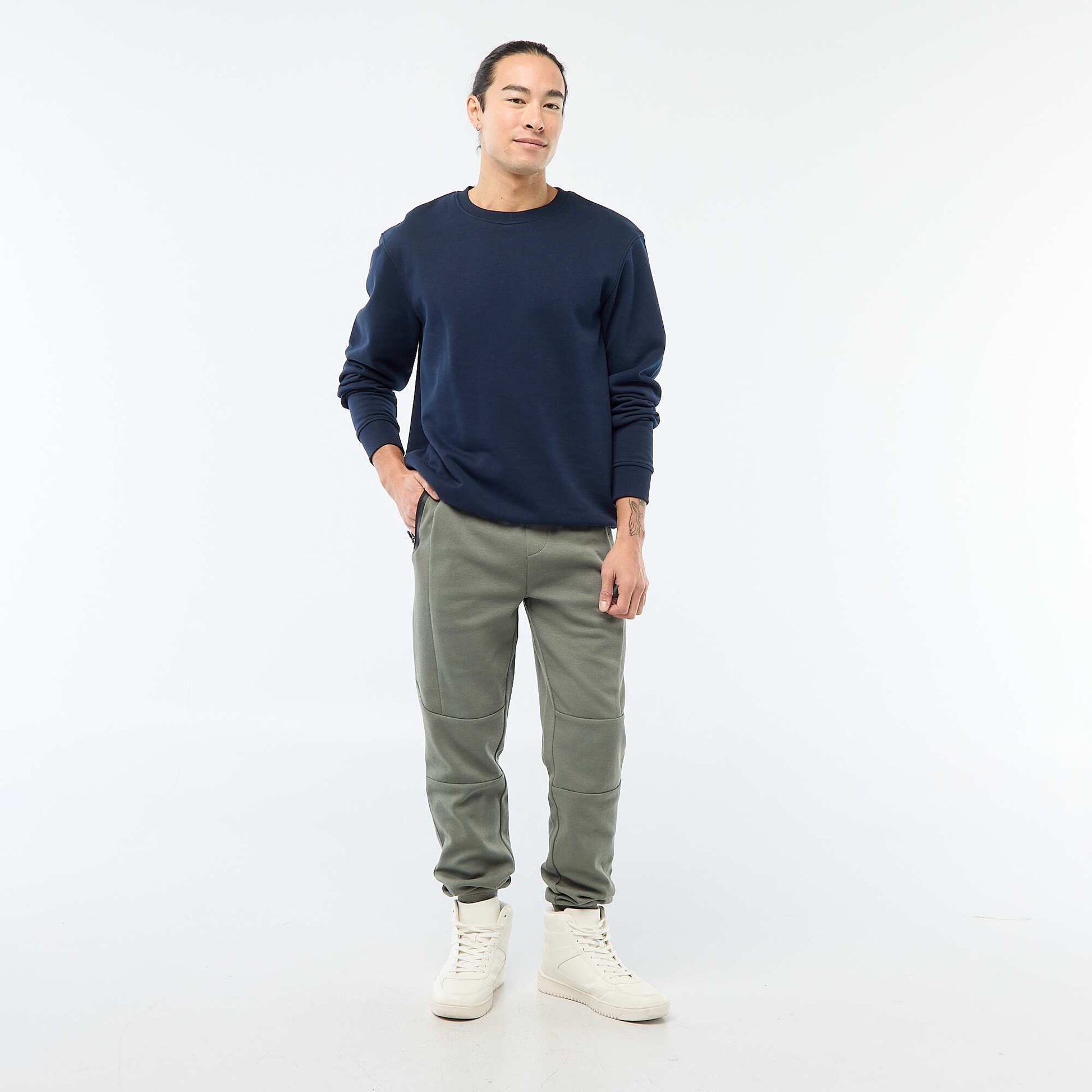 Pantalón de jogging de punto piqué KAKI