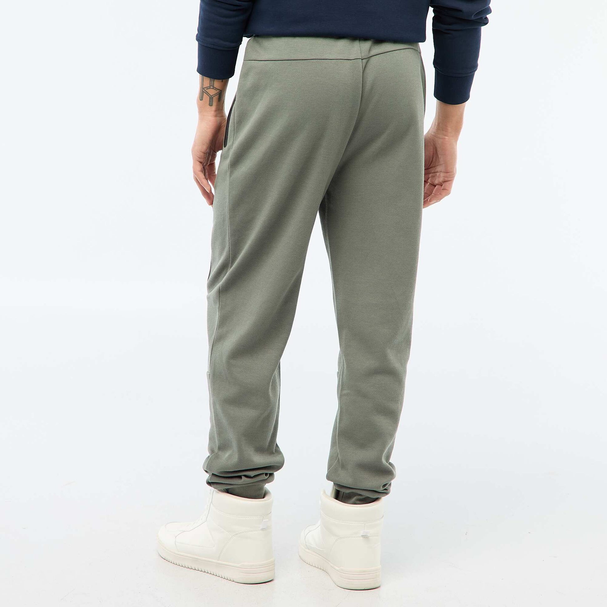 Pantalón de jogging de punto piqué KAKI