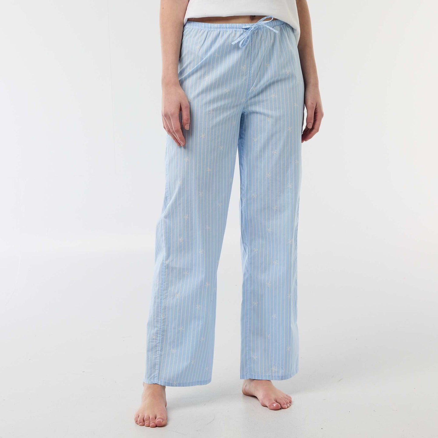 Pantalón de pijama de popelina AZUL