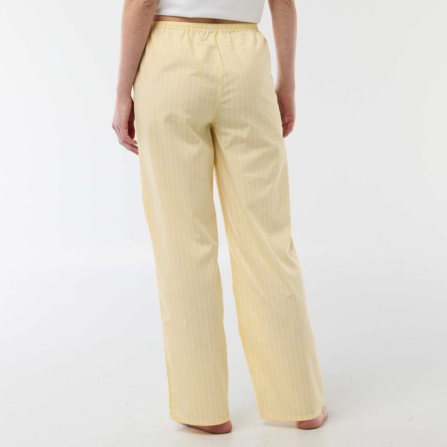 Pantalón de pijama de popelina AMARILLO