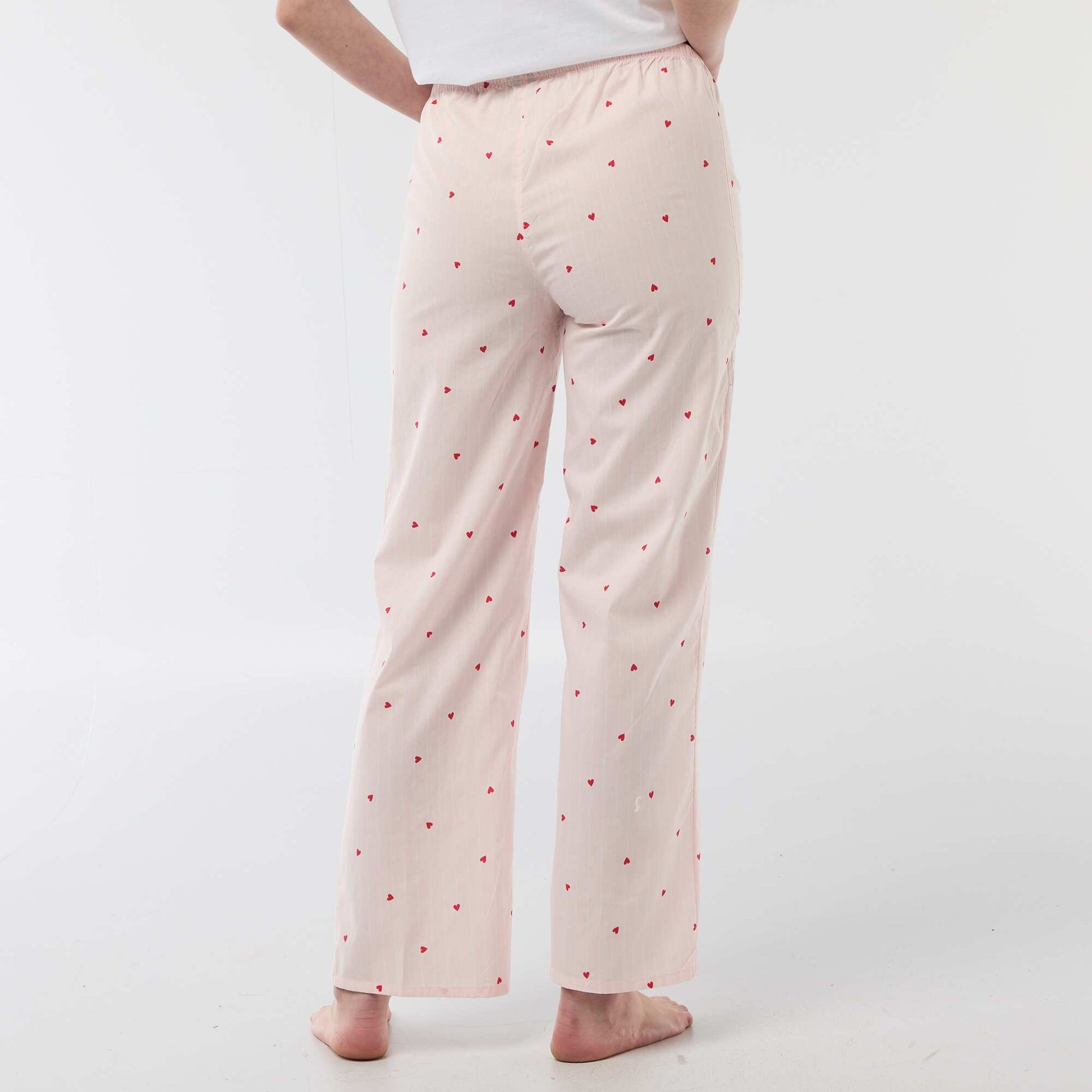 Pantalón de pijama de popelina ROSA