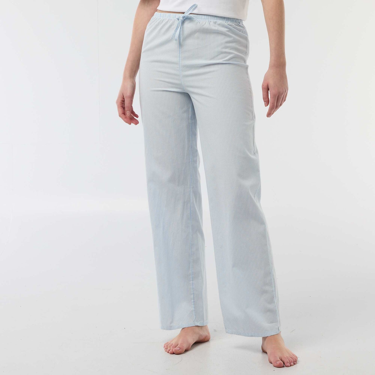 Pantalón de pijama de popelina AZUL
