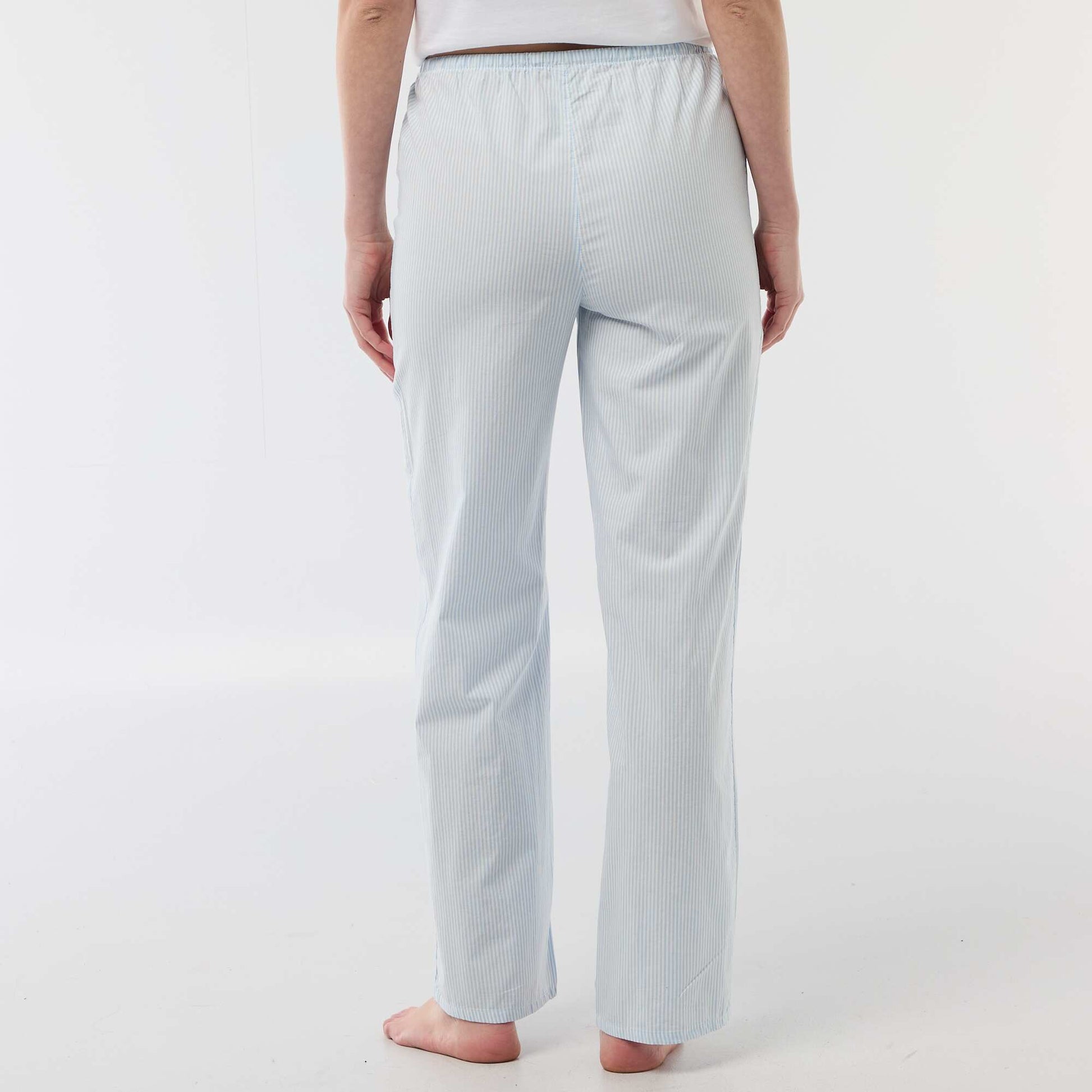 Pantalón de pijama de popelina AZUL