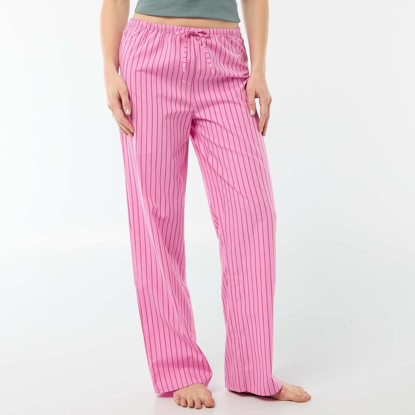 Pantalón de pijama de popelina ROSA
