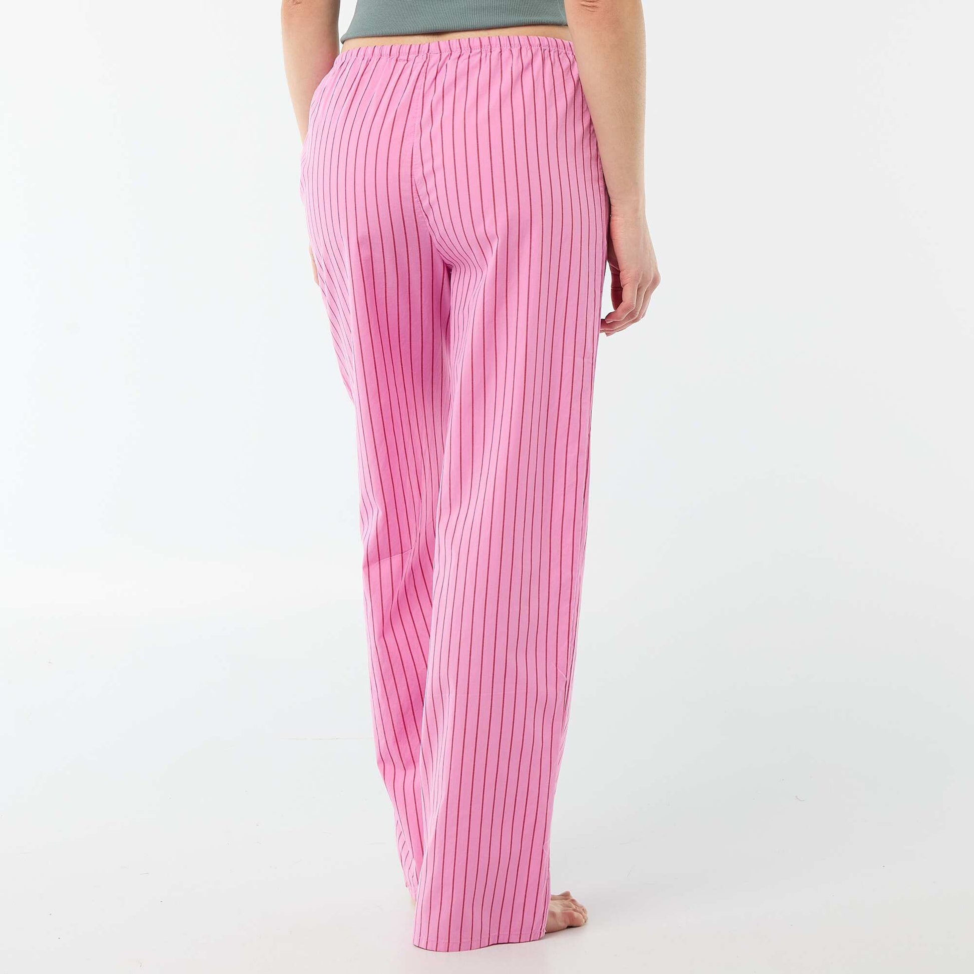 Pantalón de pijama de popelina ROSA