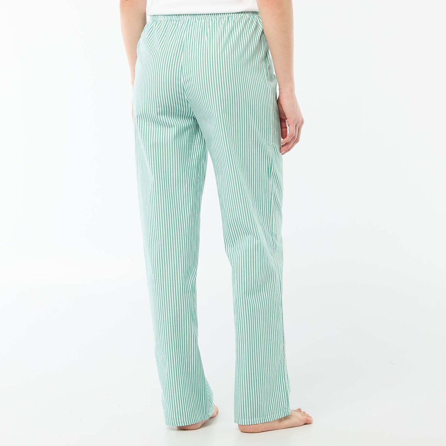 Pantalón de pijama de popelina VERDE